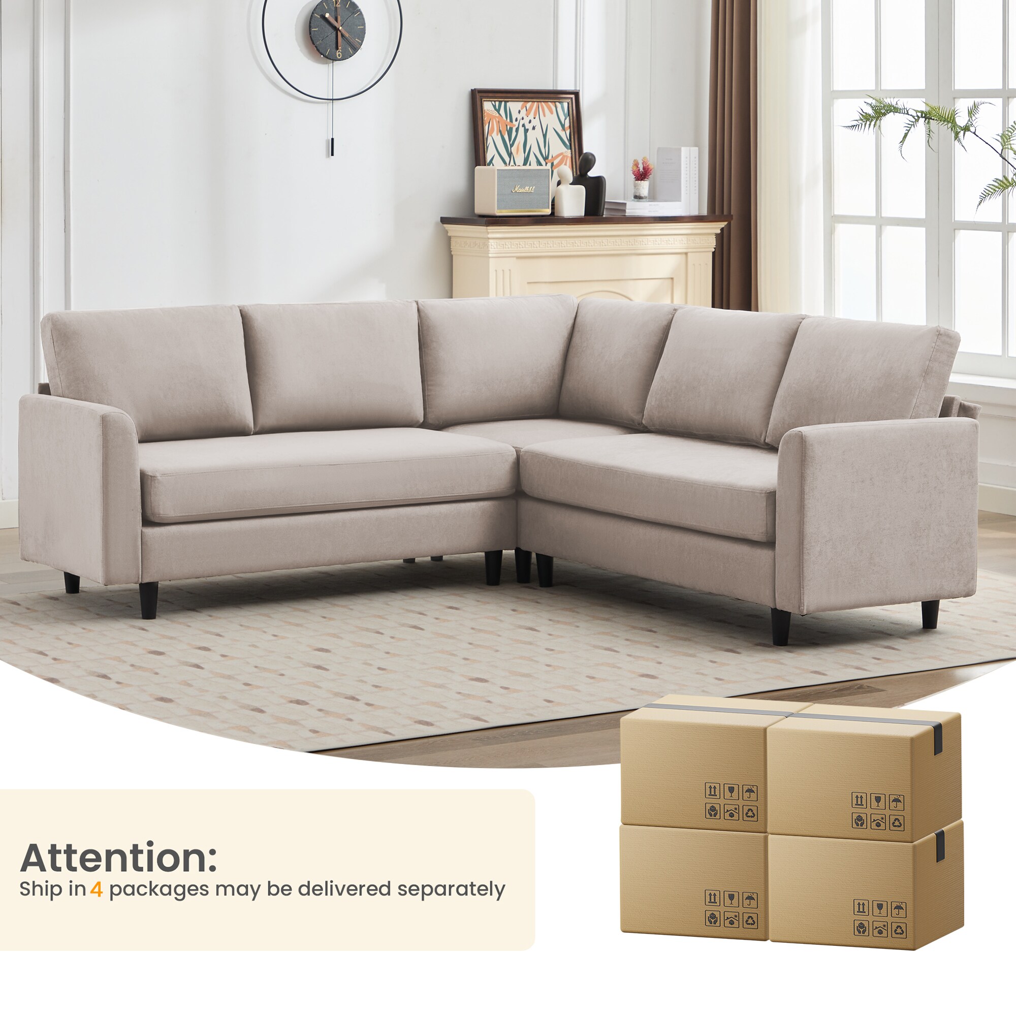 VOUA SAF-XNE3R1G-GY Sofas-Loveseats - View #12
