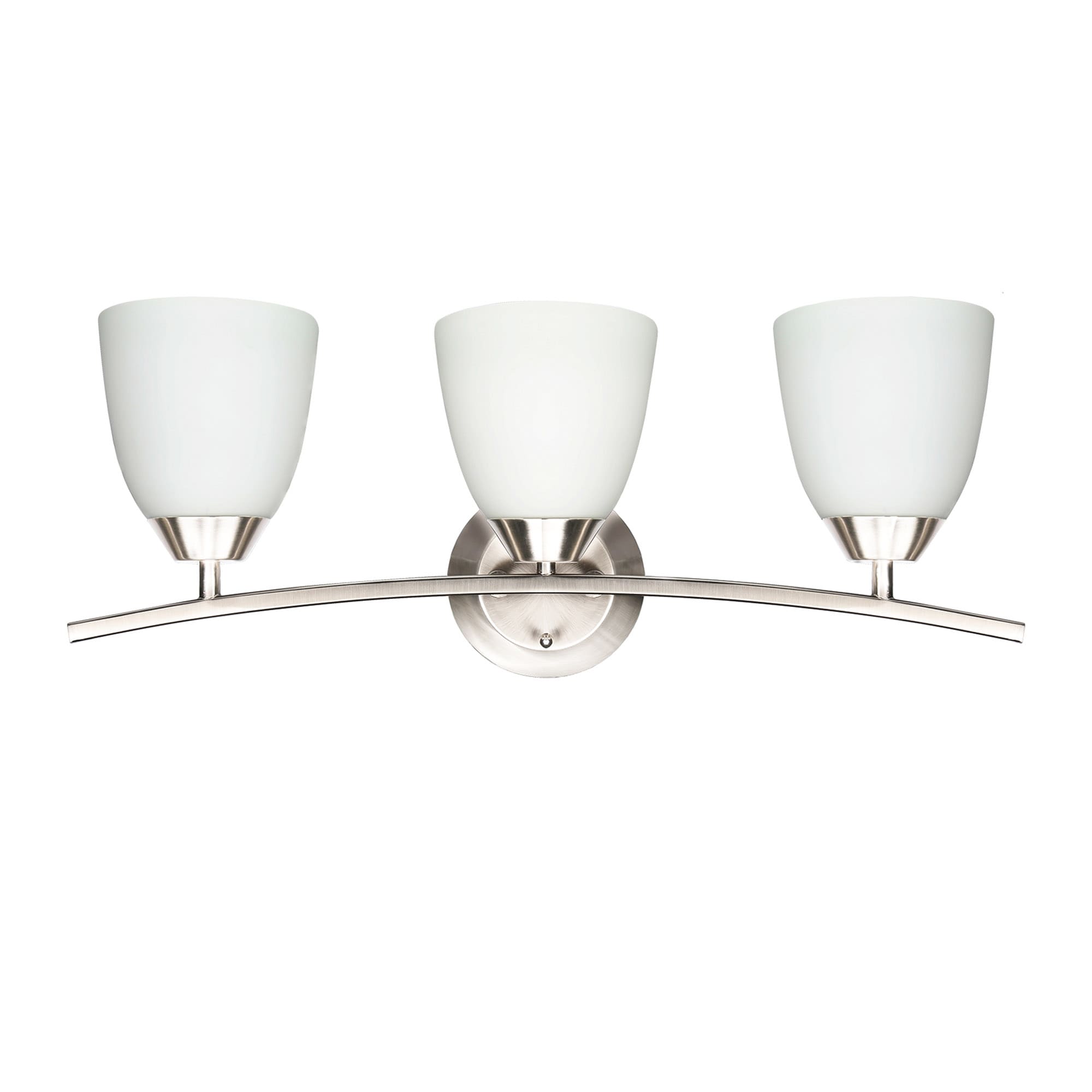 Lucere KCH45360 22-in 3 -Light Brushed White Modern/contemporary Vanity light