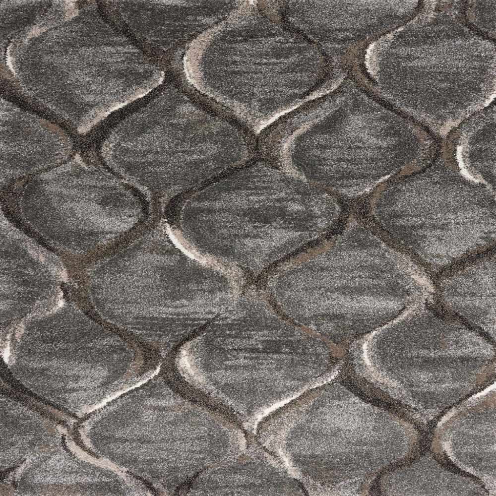 HomeRoots 352697 Bernadette 5 X 8 (ft) Rag Charcoal Gray Indoor Abstract Area Rug
