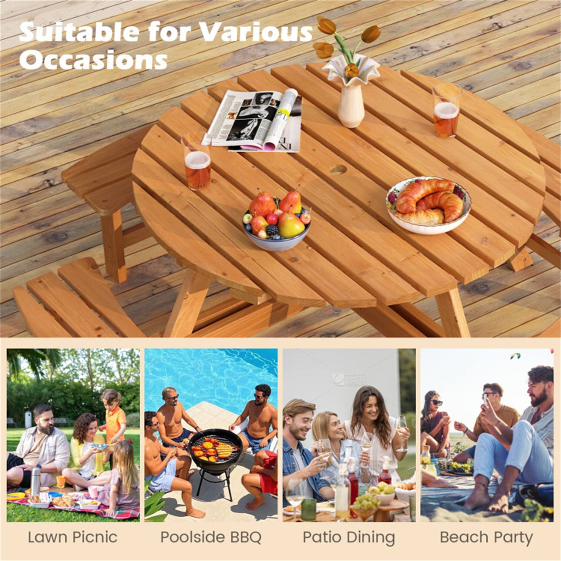 BABOOM BOM-12106BK-CO Picnic-Tables - View #10