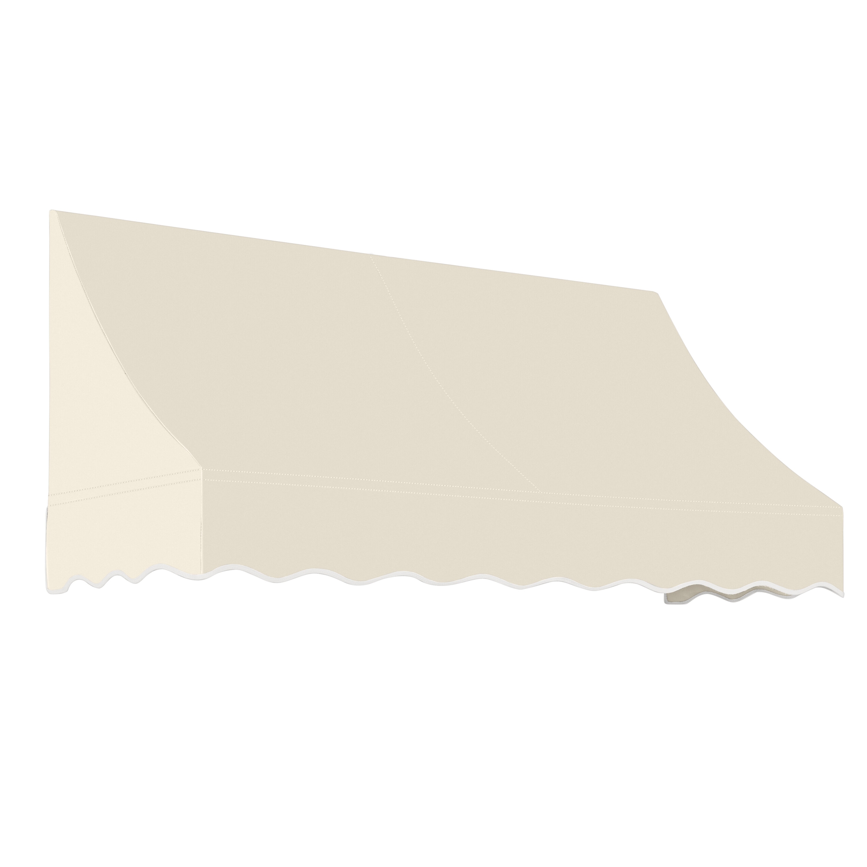 Awntech NT22-L-6L Nantucket 76.5-in Wide x 24-in Projection x 31-in Height Fabric Linen Solid Fixed Window/Door Awning