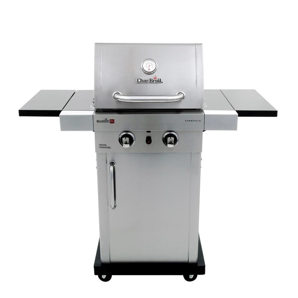 Lav et navn hånd Der er behov for Char-Broil Commercial Series Stainless 2-Burner Liquid Propane and Natural  Gas Infrared Gas Grill in the Gas Grills department at Lowes.com