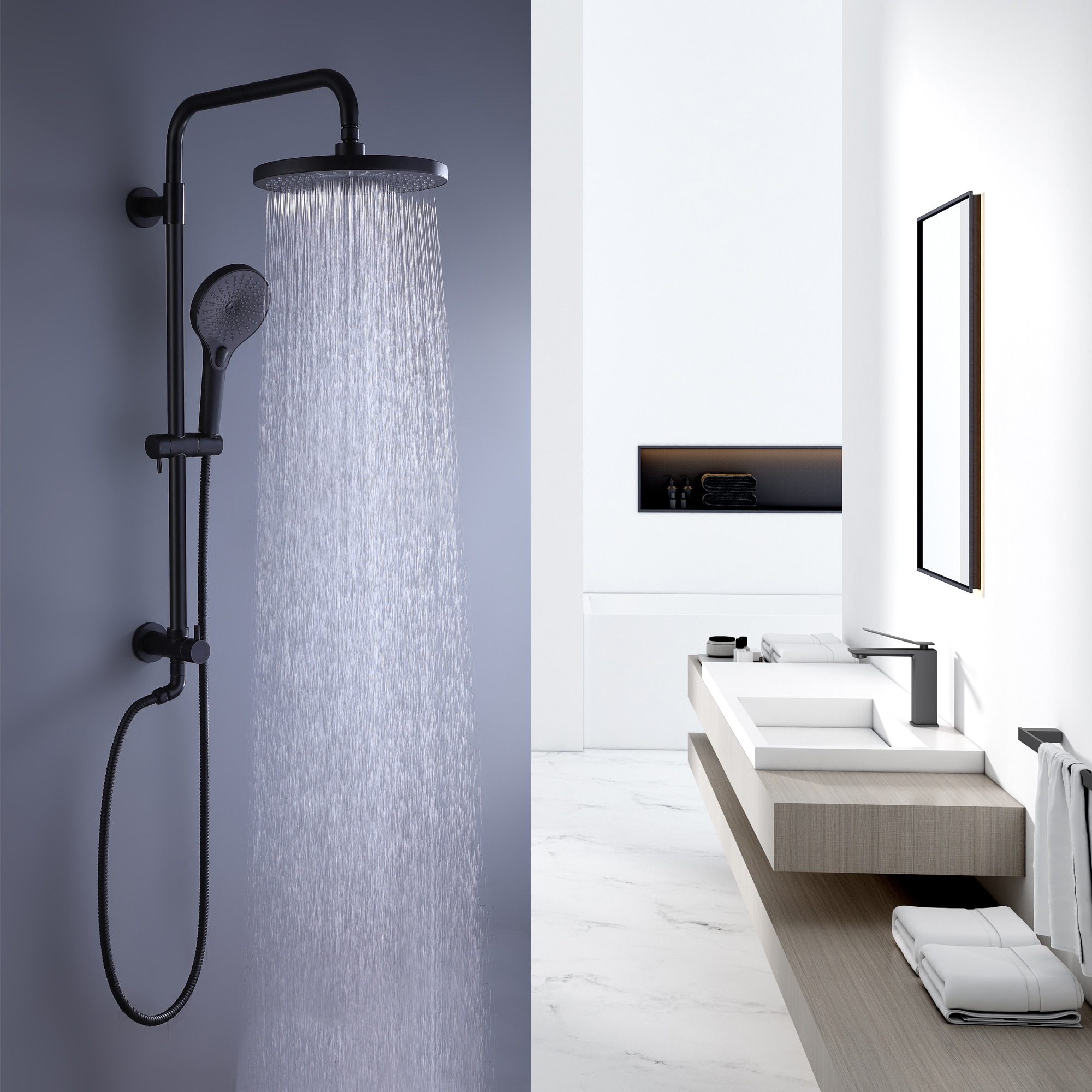 WELLFOR WB-1034 Showerhead-Bar-Panels - View #6