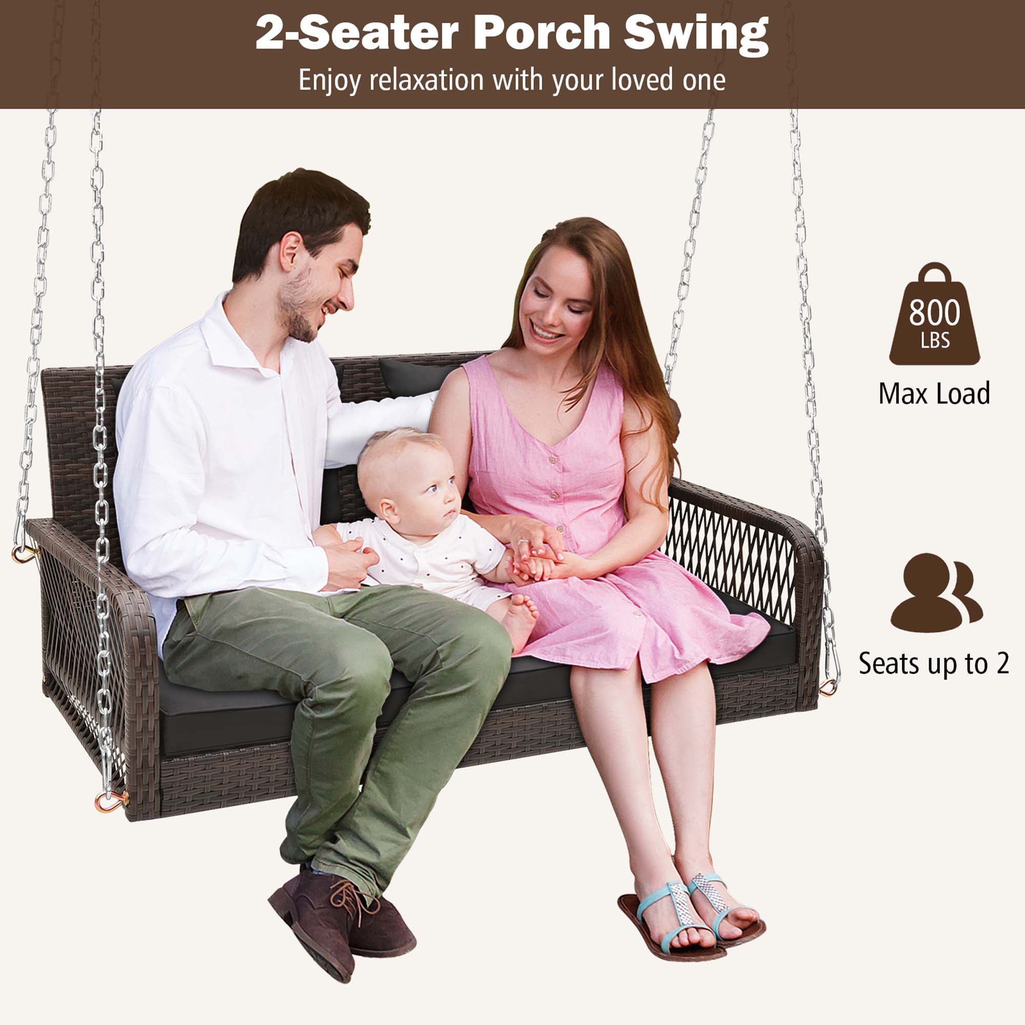 Costway LWS00059 Swing-Gliders - View #8