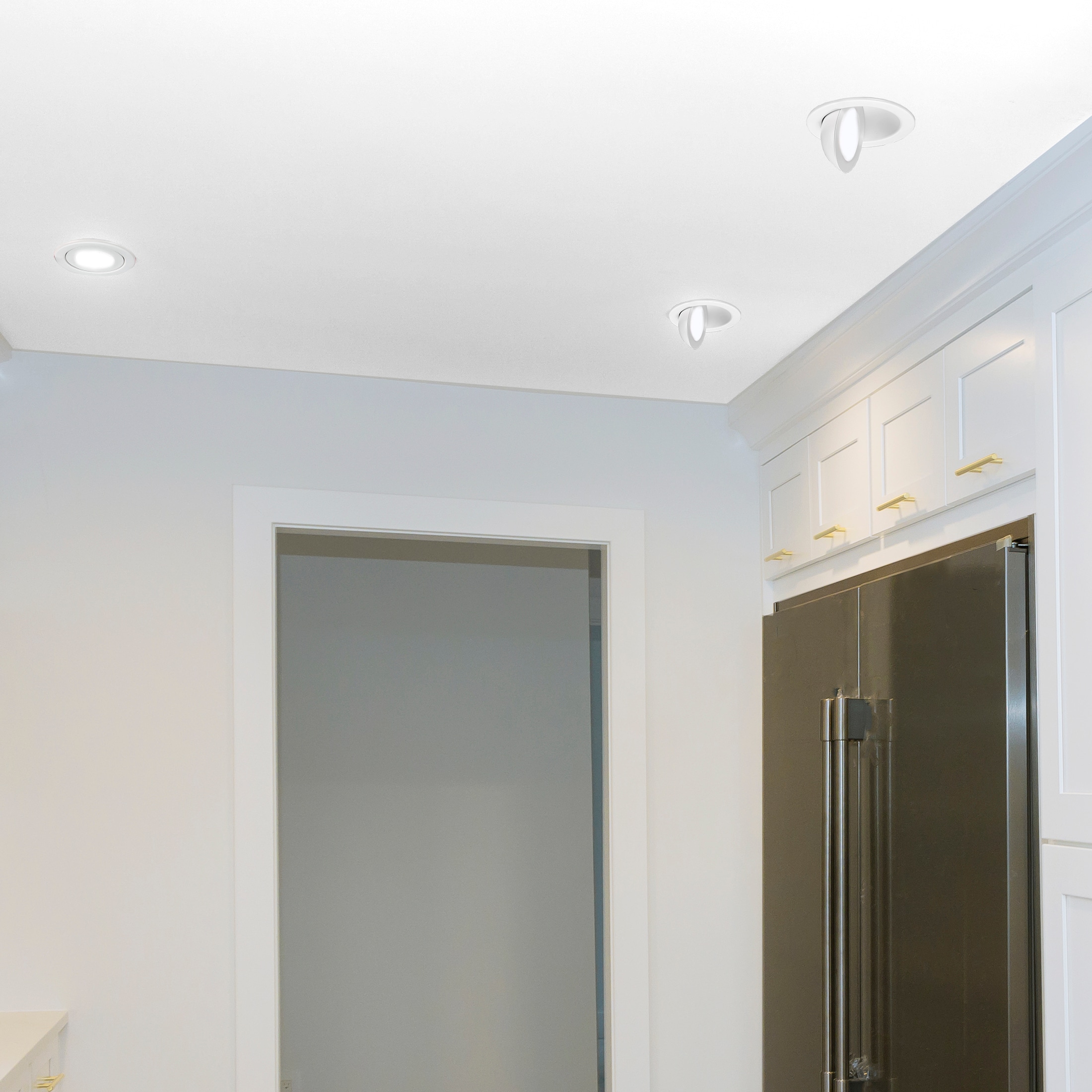 4-Inch White Aluminum Rotatable Ultra-Thin LED Downlight