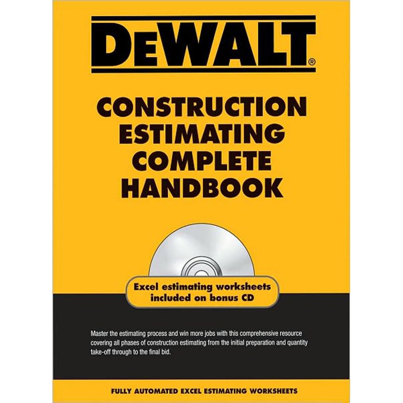 DeWalt Construction Estimating Complete Handbook in the Books