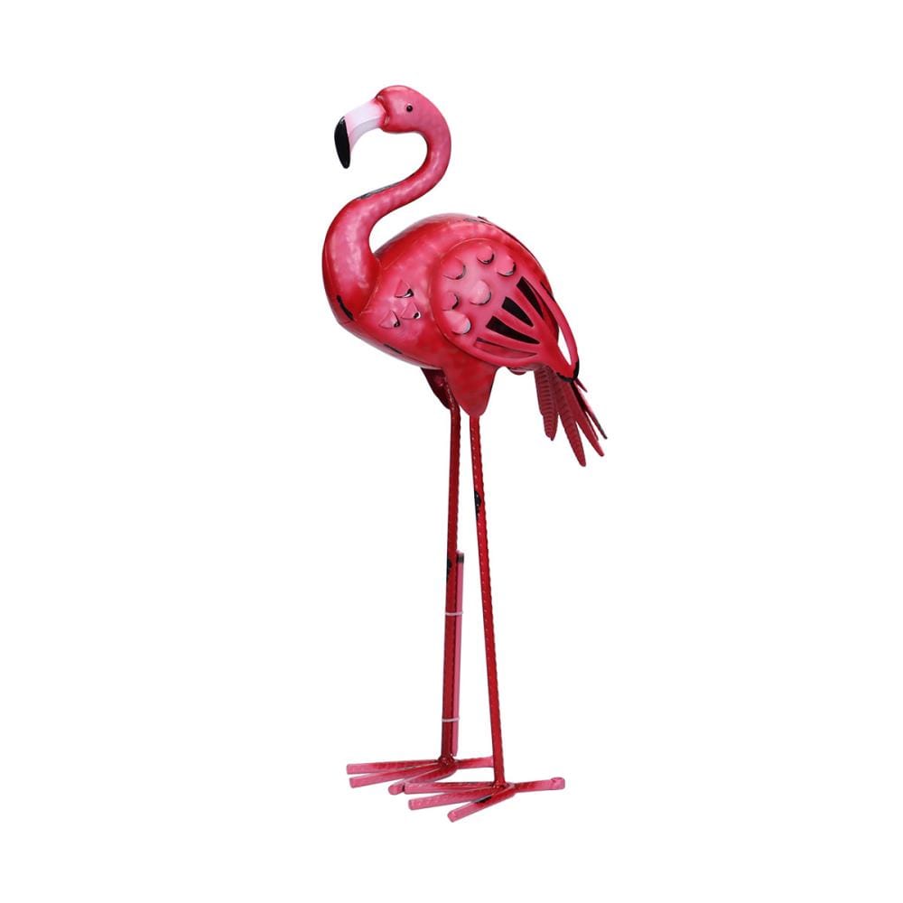 De Leon Collections Polyresin Tropical Pink Flamingo on Palms Floral  Coastal Living Salt and Pepper Shaker Holder Set & Reviews
