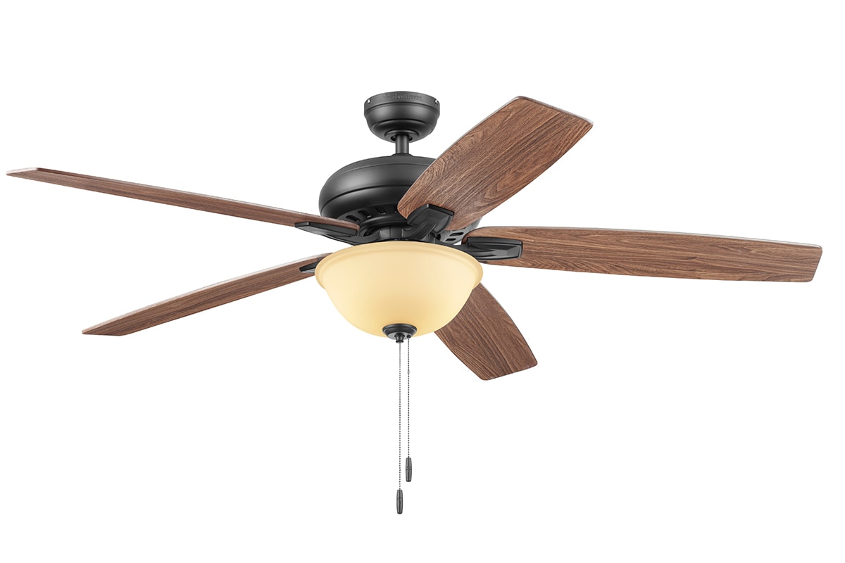 Harbor Breeze Cooperstown 62-in Bronze Indoor Ceiling Fan with Light (5 ...