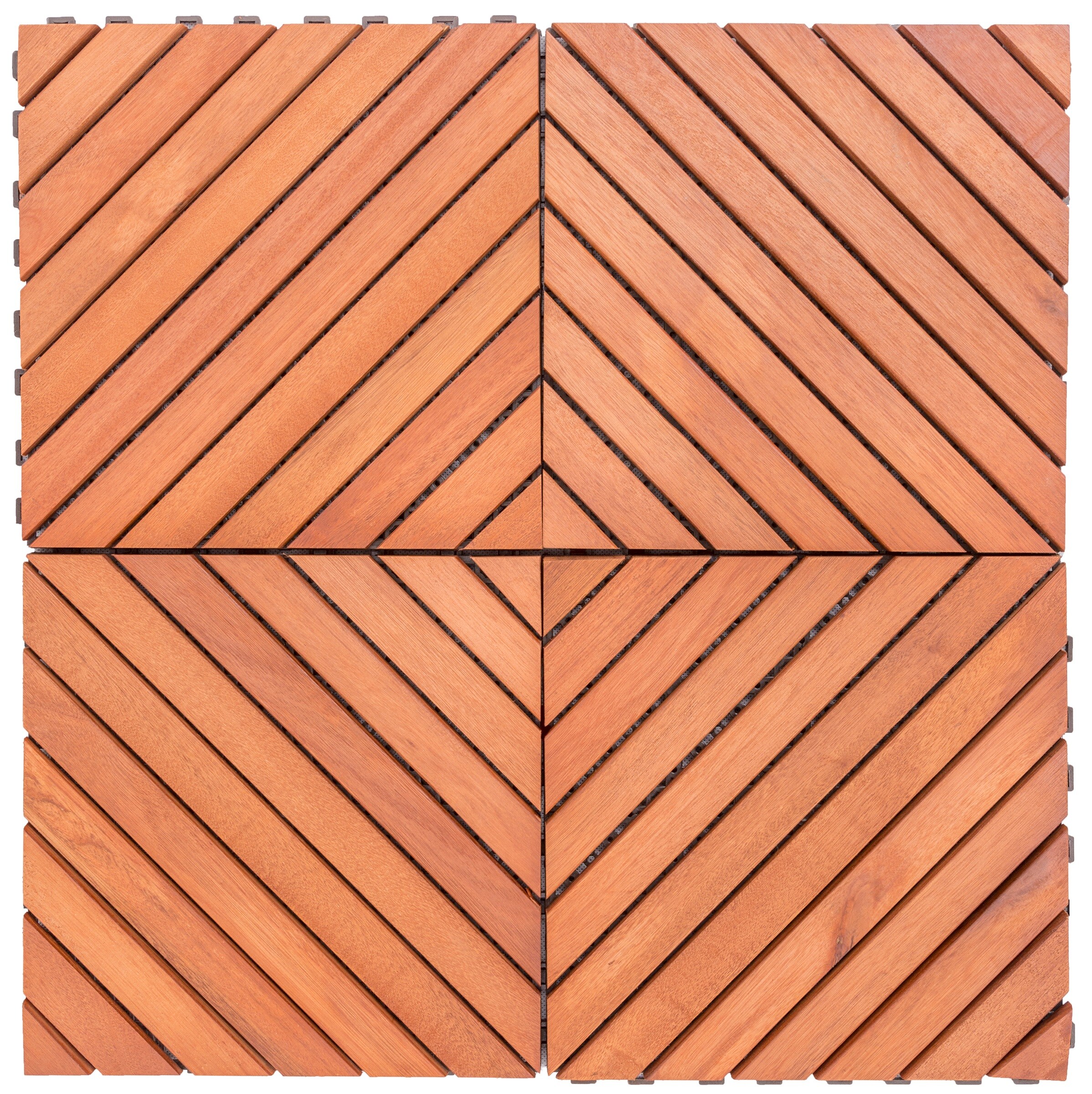VIFAH 11-in W x 11-in L x 1-in T Vinyl/Plastic Gym Floor Tile (9-sq ft) (10-Pack)