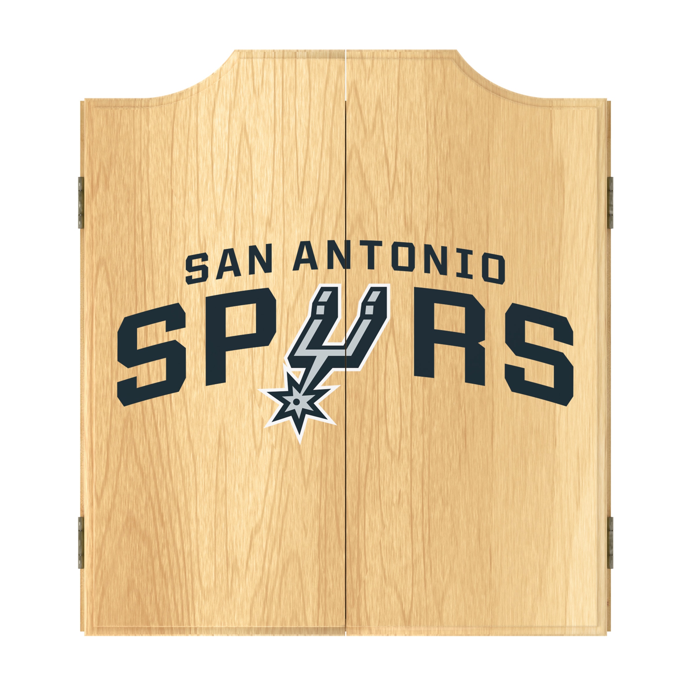 Trademark Gameroom 3.5-Inches Black Wood Dartboard Cabinet with Dartboard #NBA7000-SAS