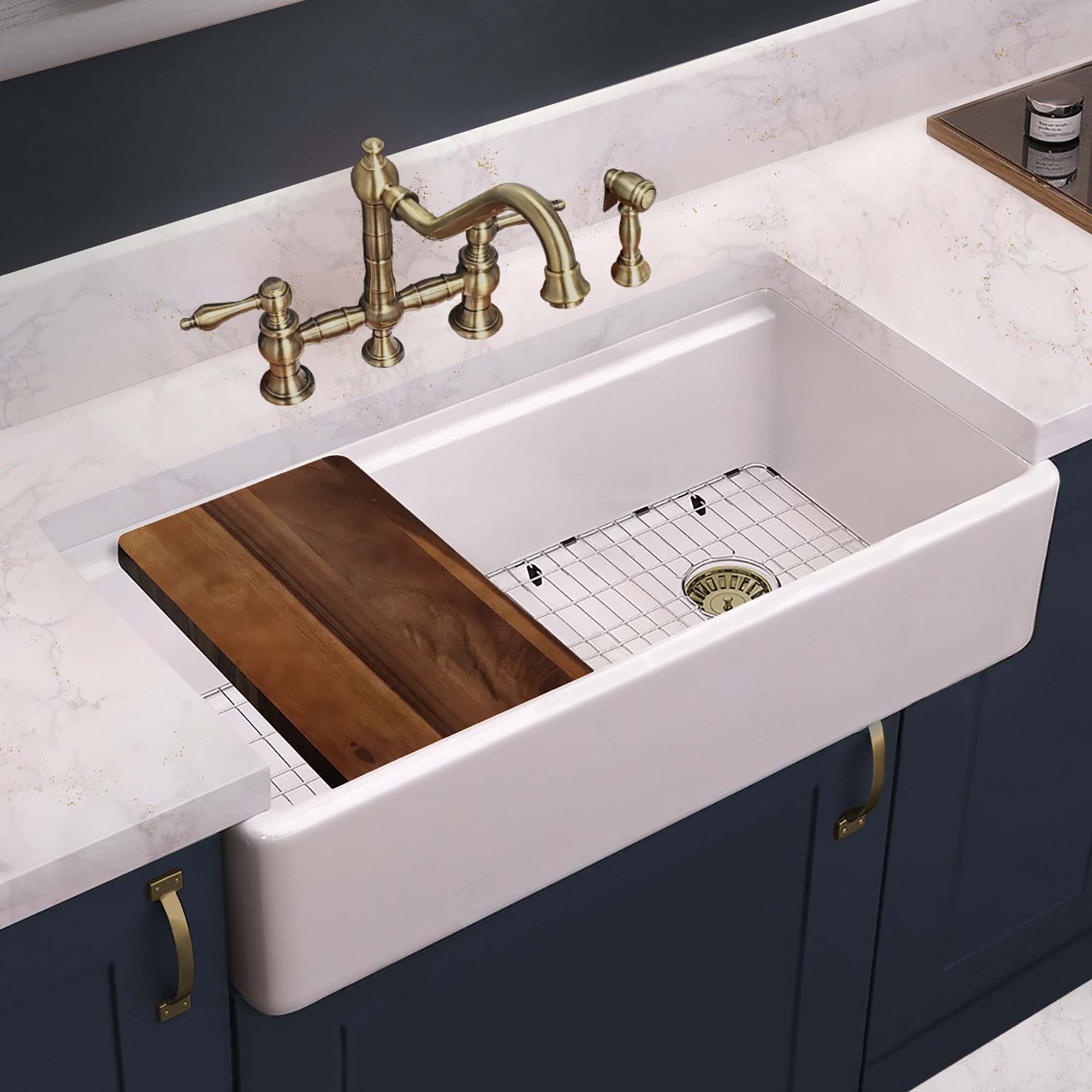 Whitehaus Collection WHKBTCR3-9201-NT-AB Kitchen-Faucets - View #3