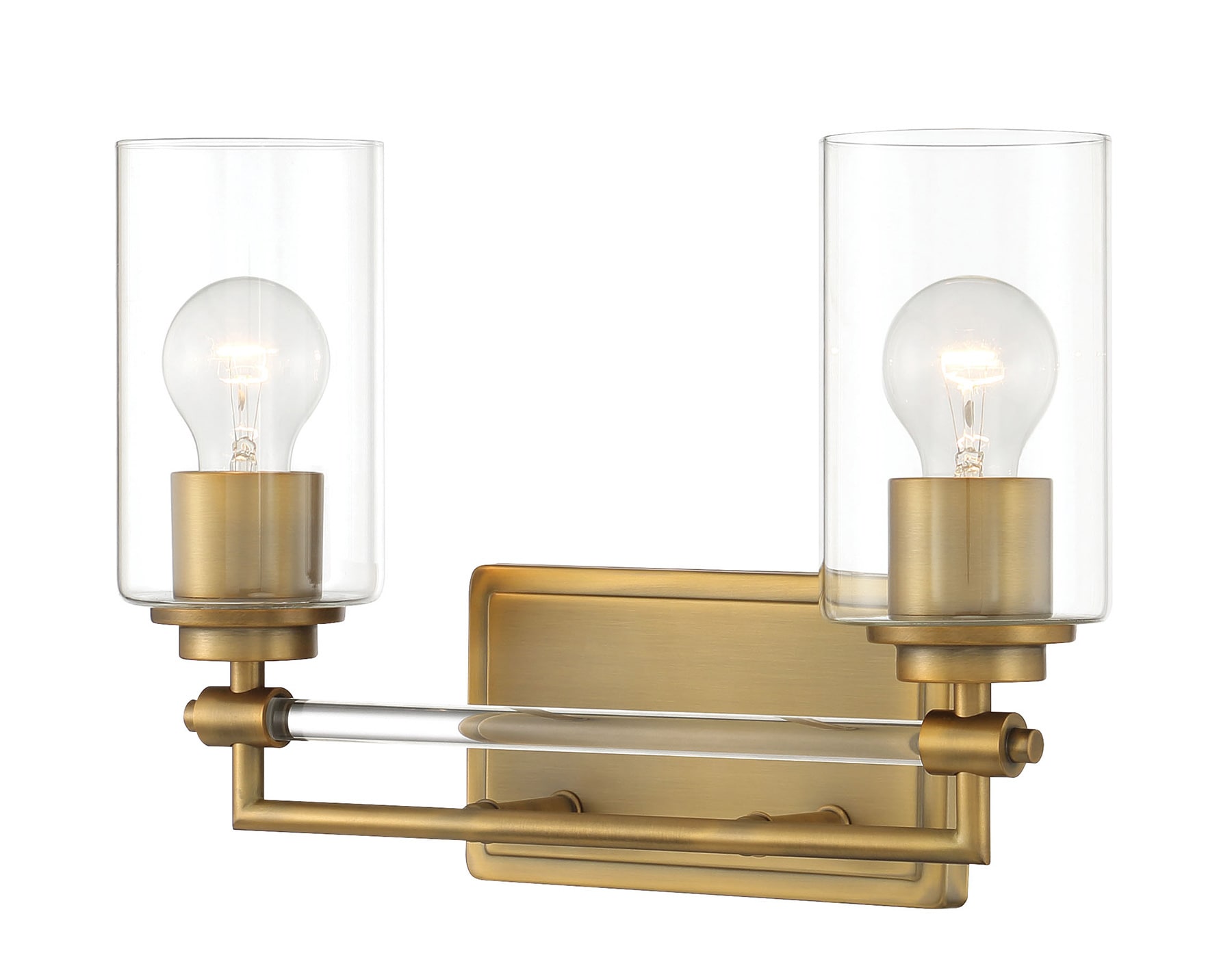 Minka Lavery 2642-575 Binsly 15.63-in 2 -Light Satin Brass Modern/contemporary Vanity light bar