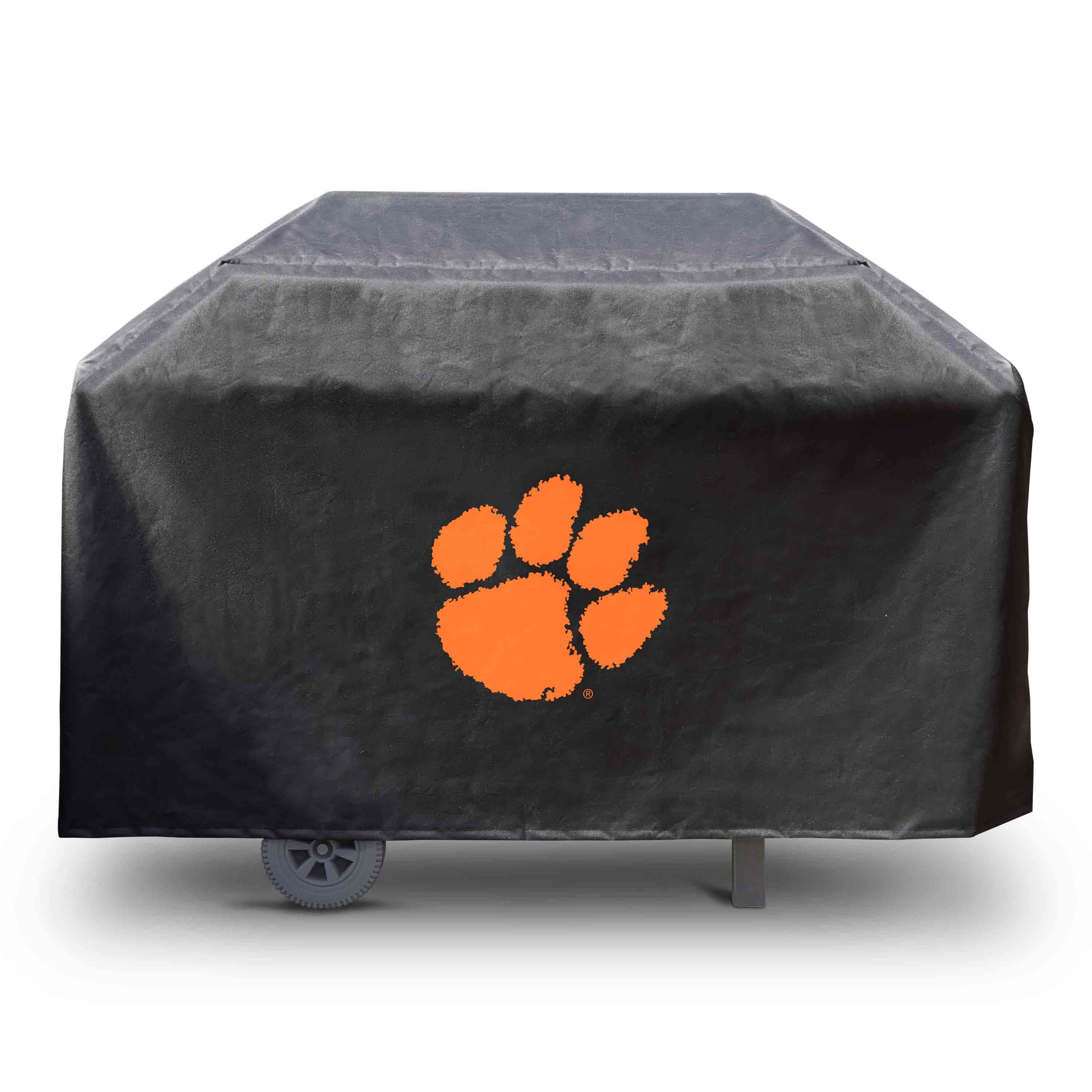 FANMATS 41199 Clemson Tigers 4 burner grill cover 68-Inches W x 35-Inches H Black Fits most Cover