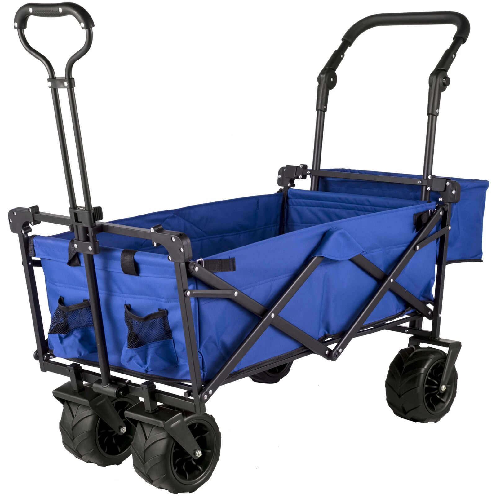 VEVOR Extra Large Collapsible Garden Cart with Removable Canopy ...