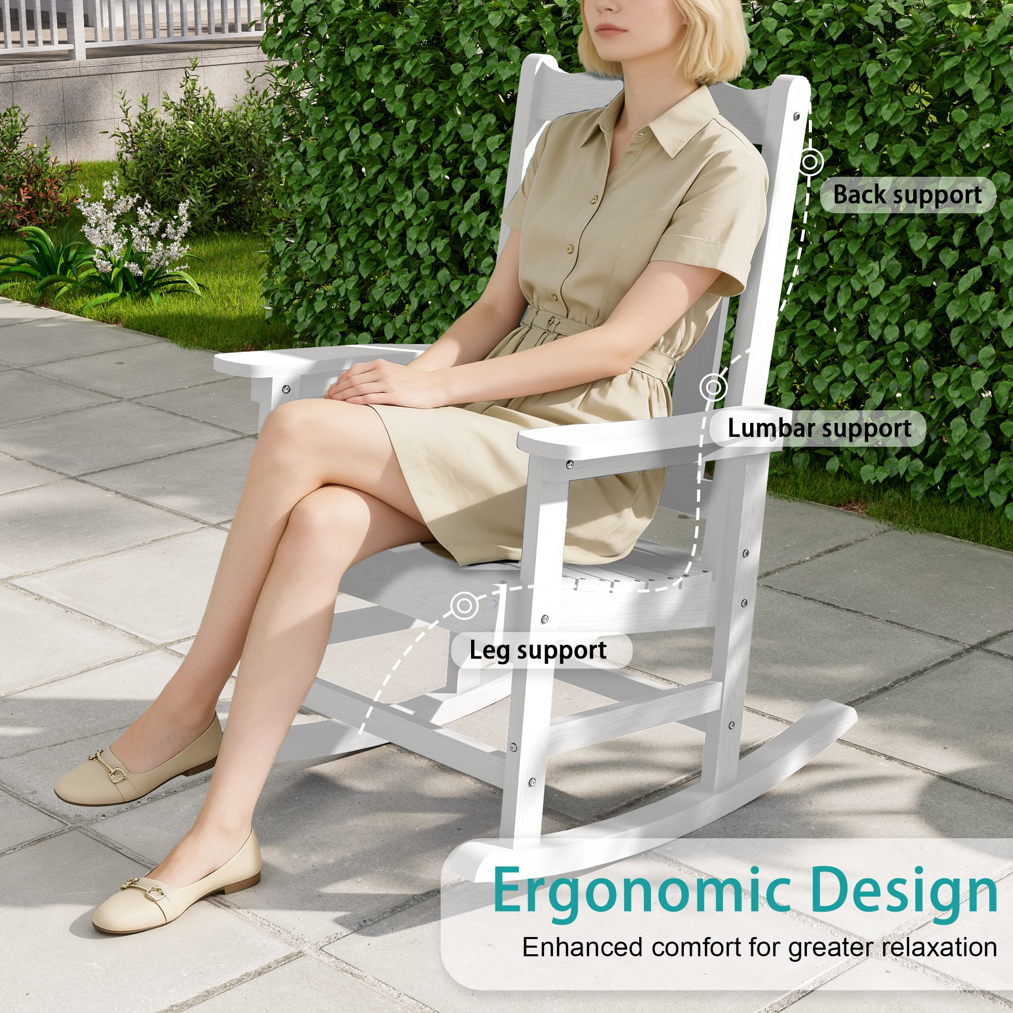 BEWOOD LMK-PE-TS-64WT-4 Patio-Chairs - View #7