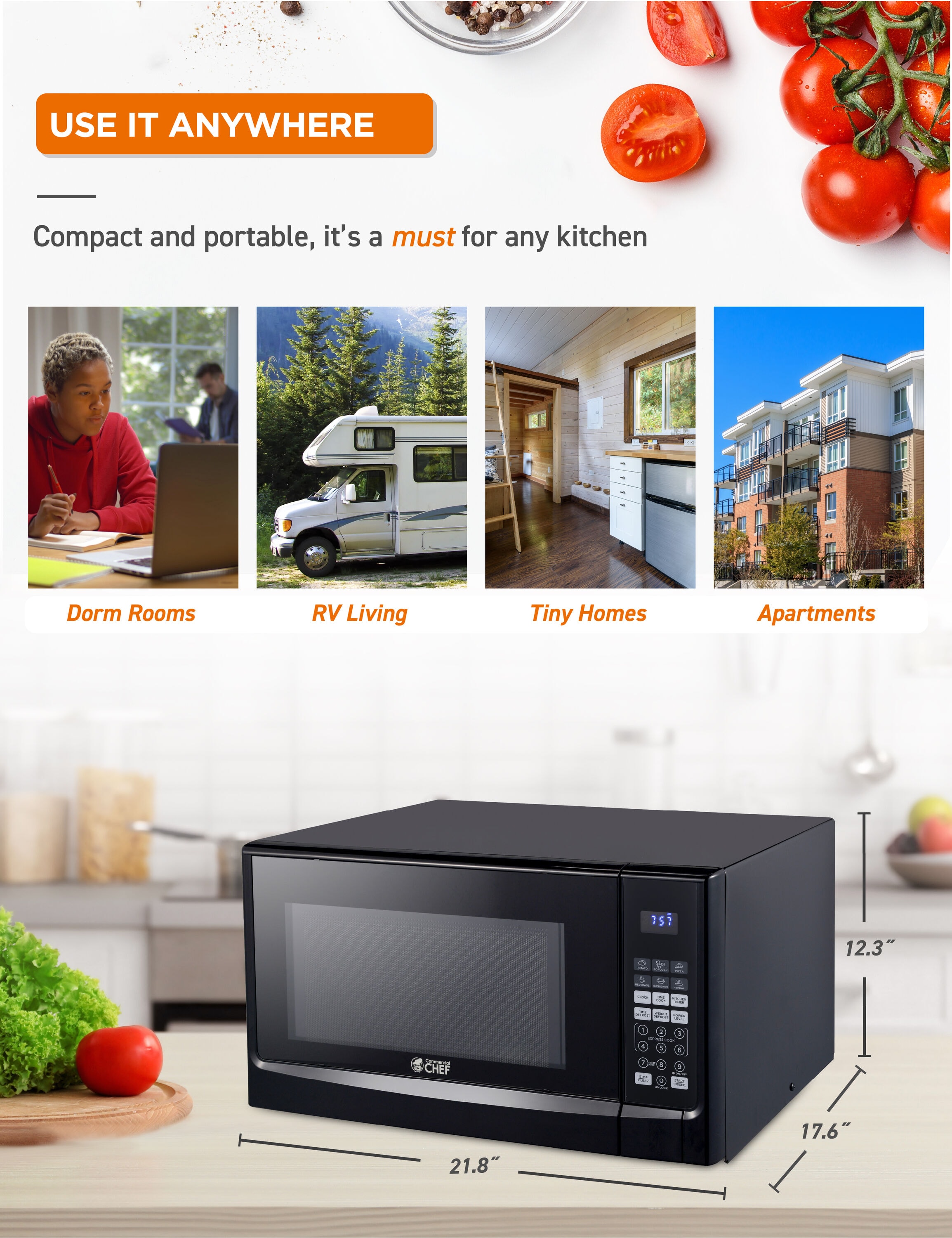 Commercial Chef CHM14110B6C Cnt-Mwo - View #18