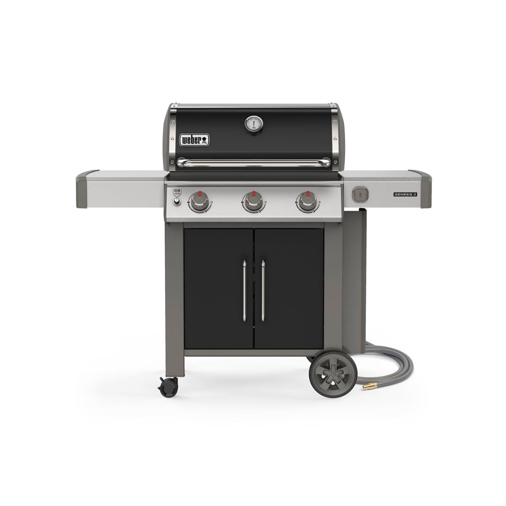 Andrew Halliday Magistraat Beleefd Weber Genesis II E-315 Black 3-Burner Natural Gas Grill in the Gas Grills  department at Lowes.com