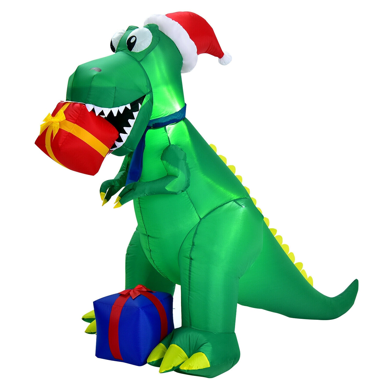 WELLFOR HYJ23729US 6-Feet Lighted Dinosaur Christmas Inflatable