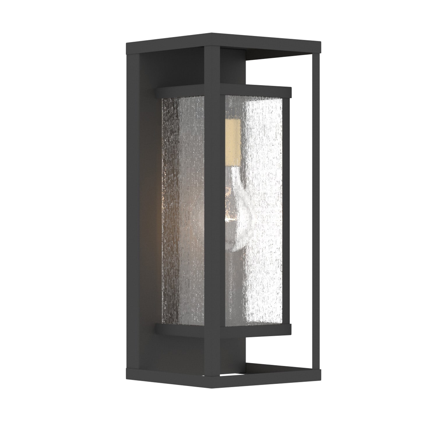 Maxax MX7006-W1BK 1 -Light 15.5-in H Matte Black Hardwired Dusk to Dawn Outdoor Wall Light
