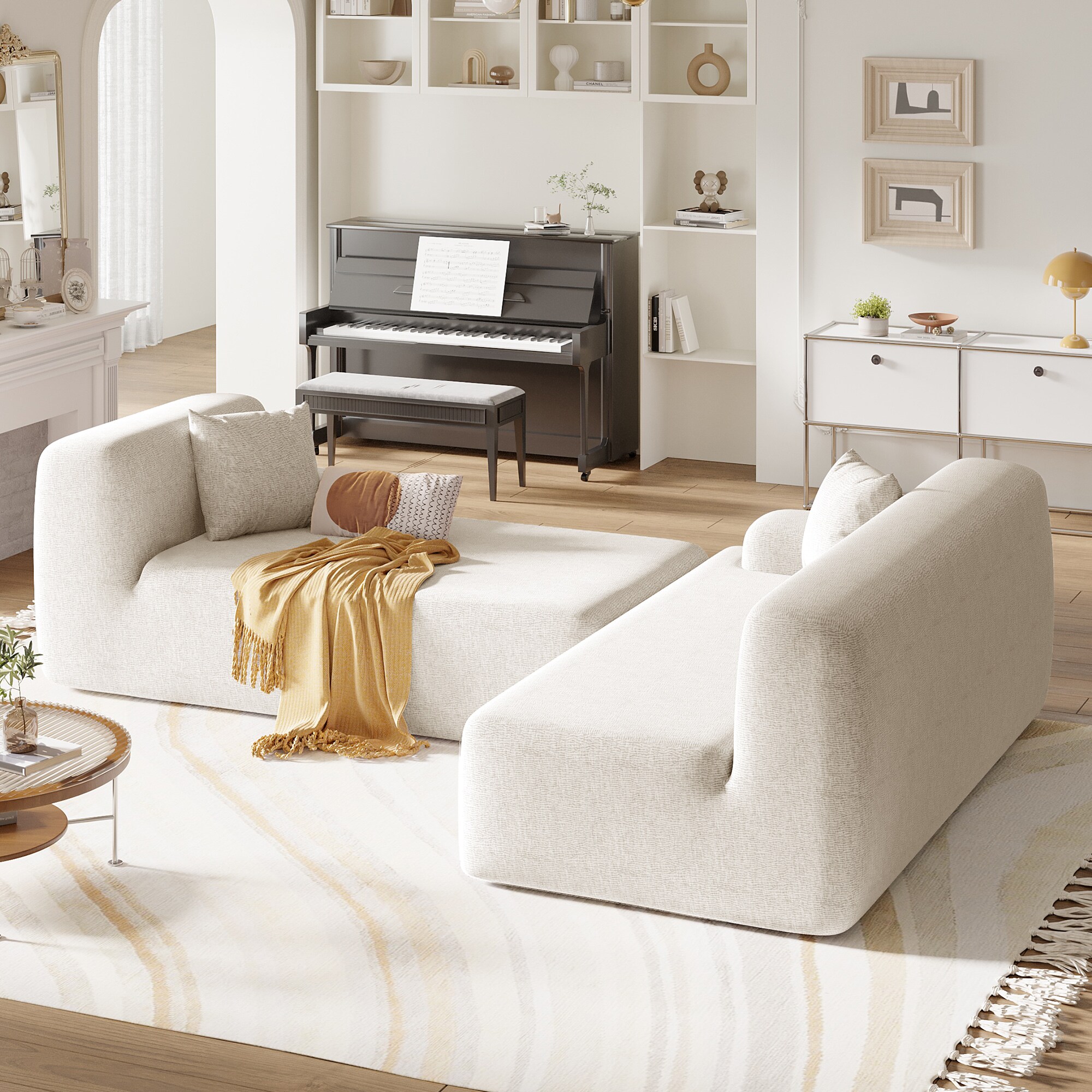 JIMSMAISON JMUSSO01BEG Sofas-Loveseats - View #3