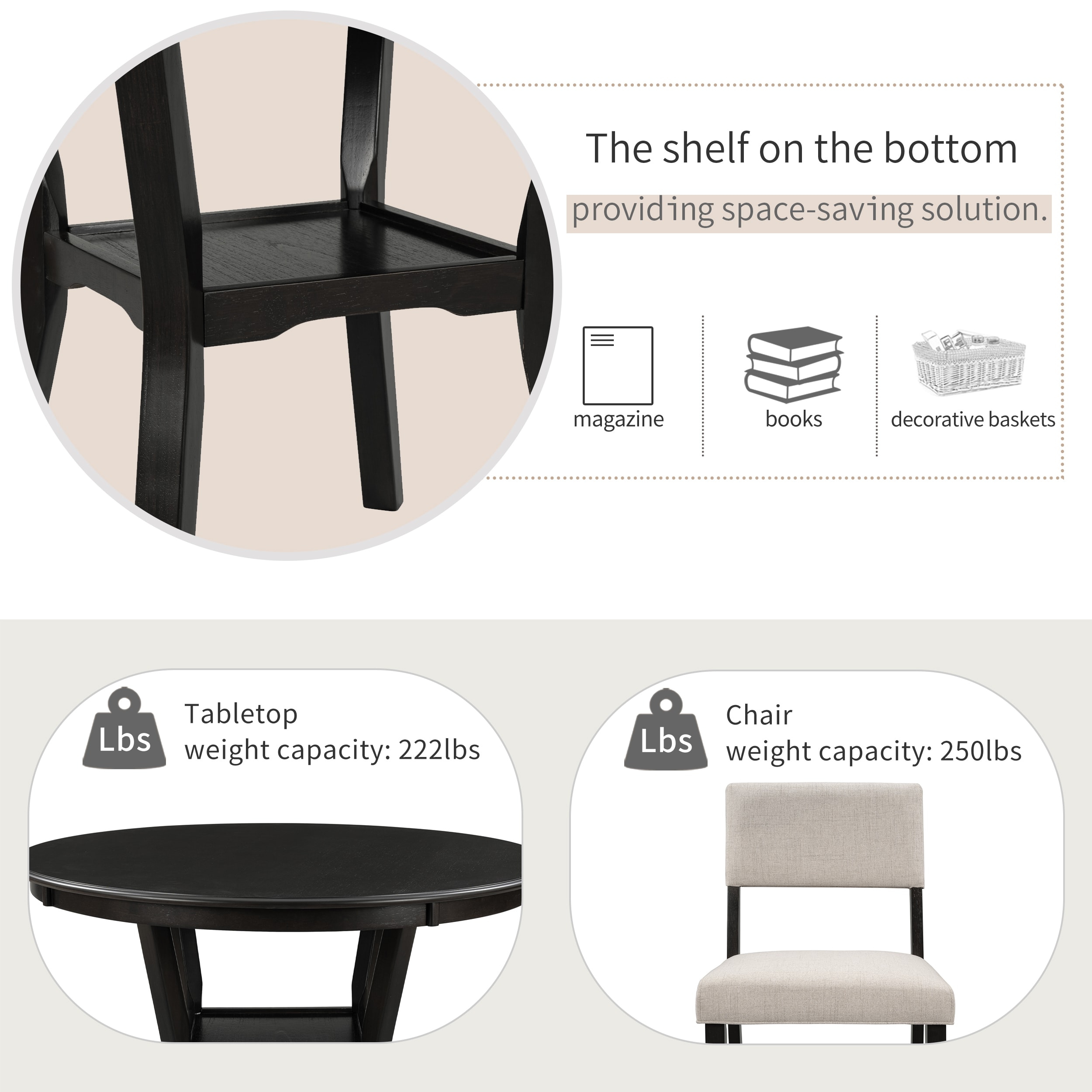 Clihome TRXCH-ST51AAP Dining-Sets - View #7