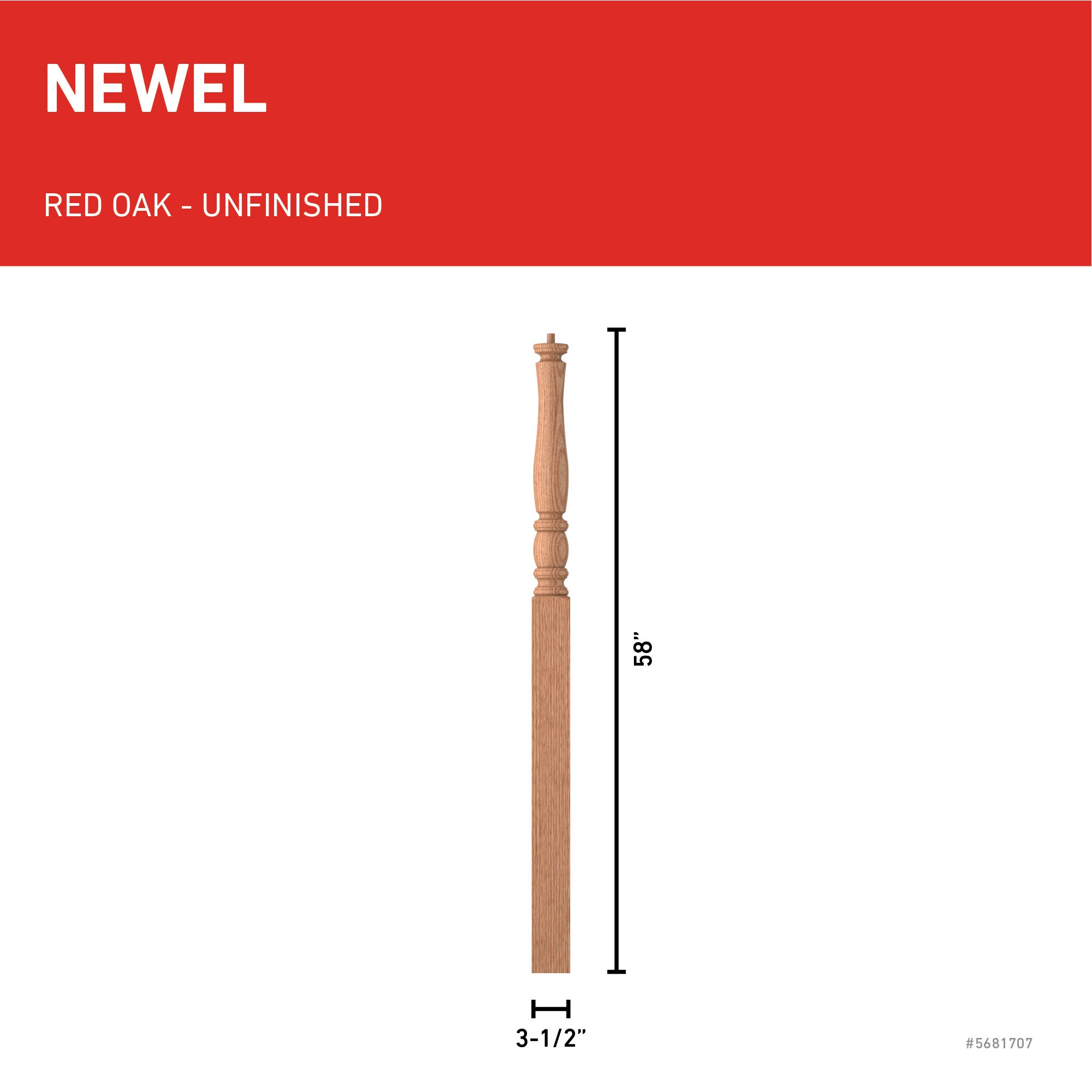 L.J. Smith Stair Systems LJP-3315-O Interior-Stairpart-Newel-Posts - View #3