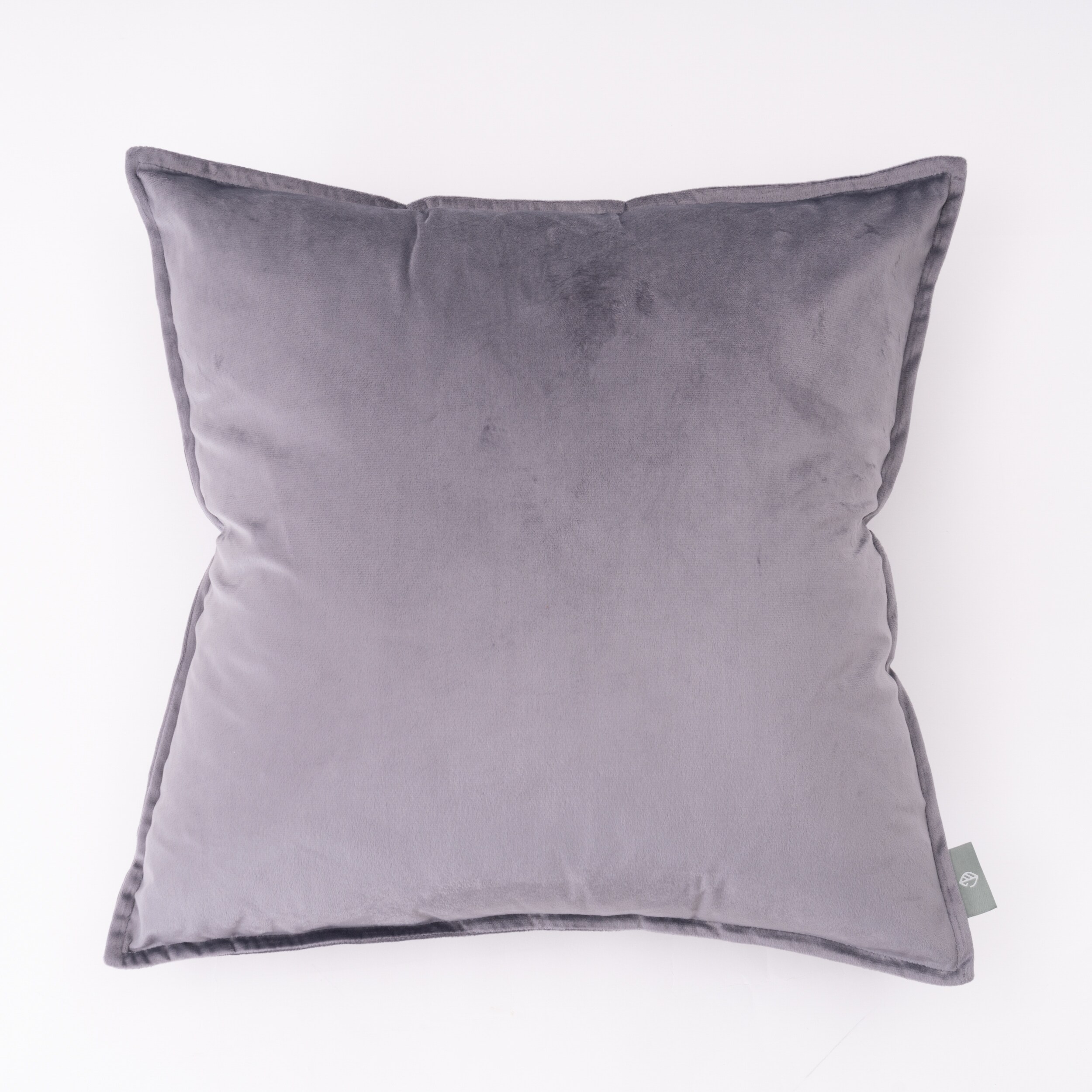 FRESHMINT EG7378022 Haven Dutch Velvet 20-in x 20-in Mirage Gray Square Indoor Decorative Pillow