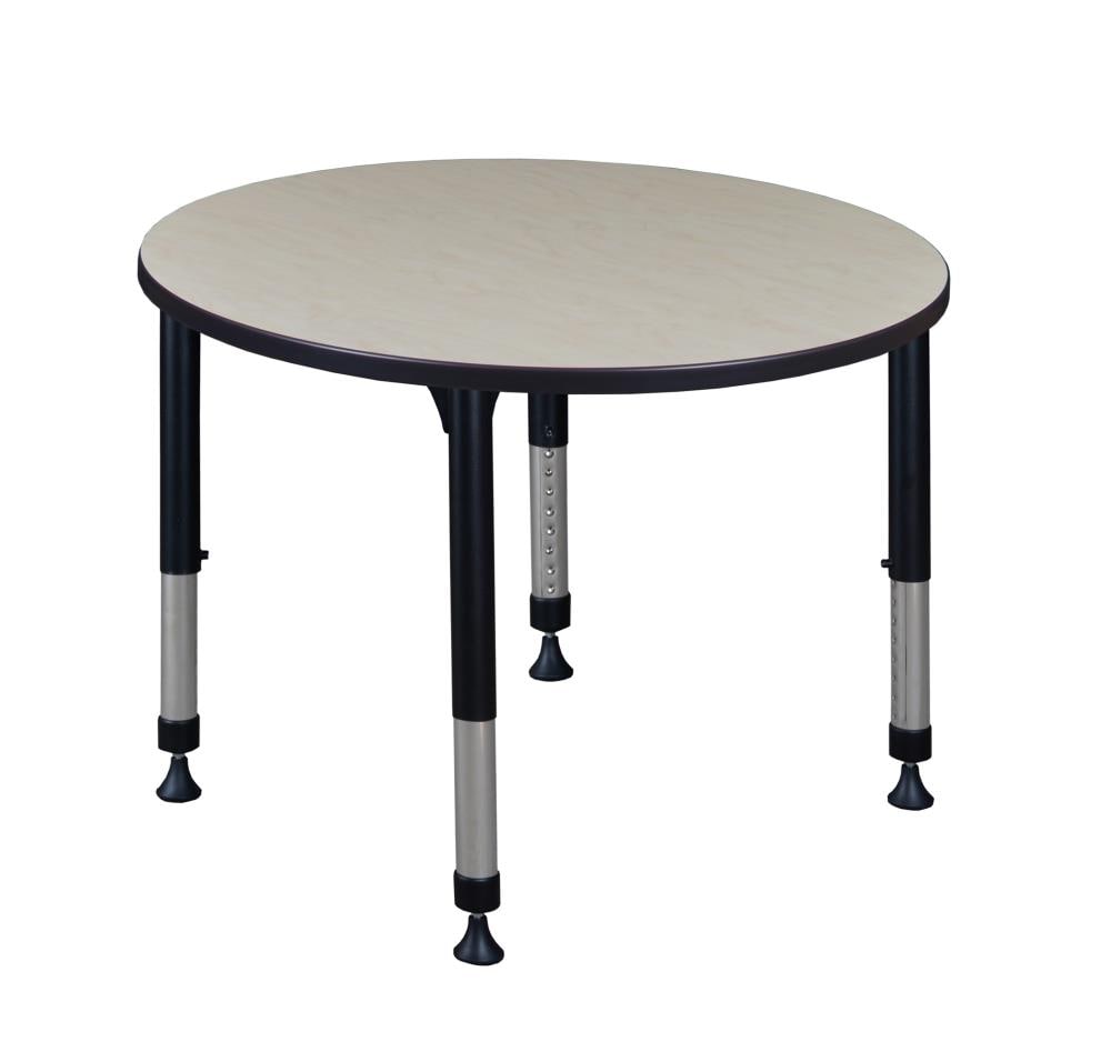 Regency TB36RNDPLAPBK Classroom Tables Off-white 4-Person Training Table (36-in W x 34-in H)