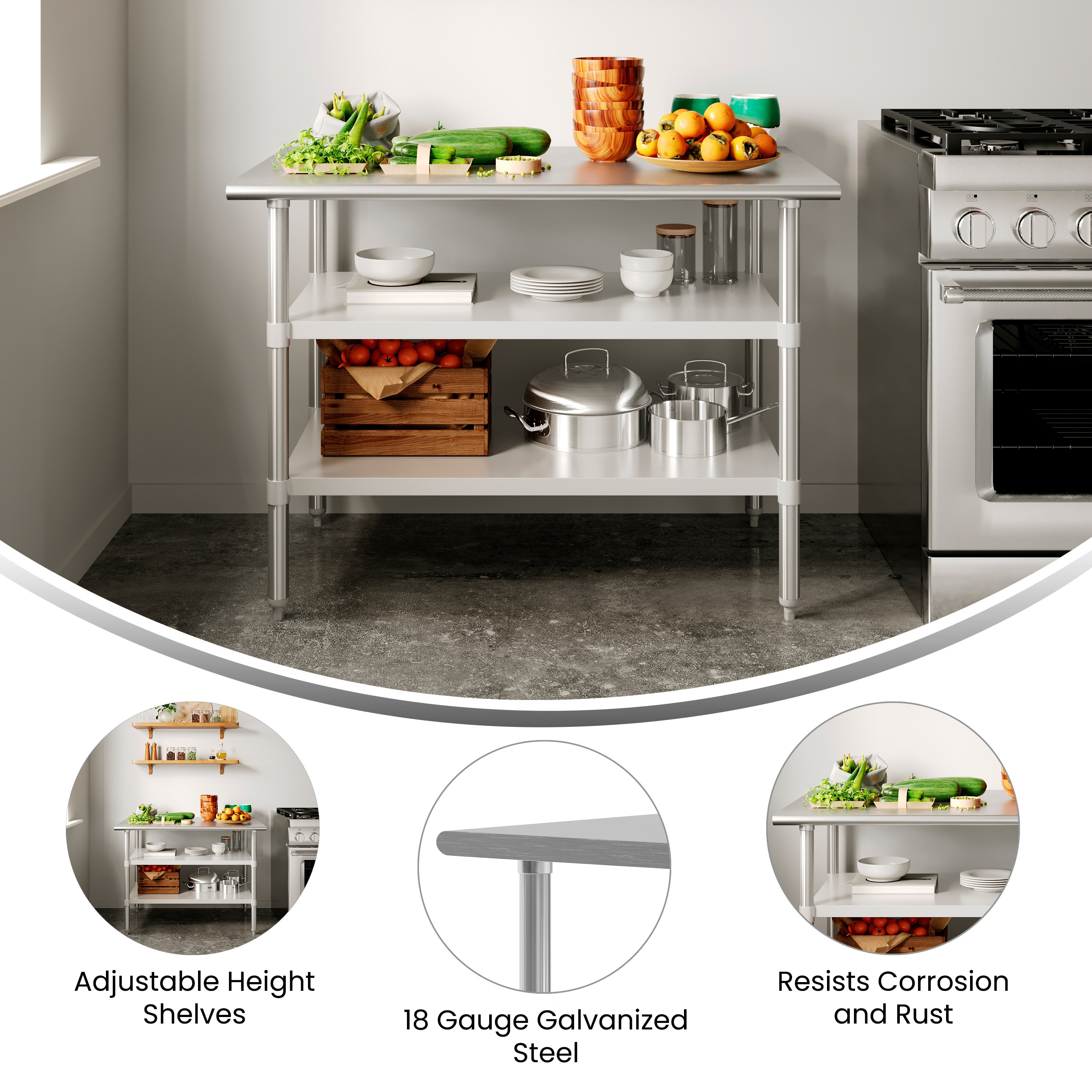 Flash Furniture 196861194924 Kitchen-Furniture - View #3