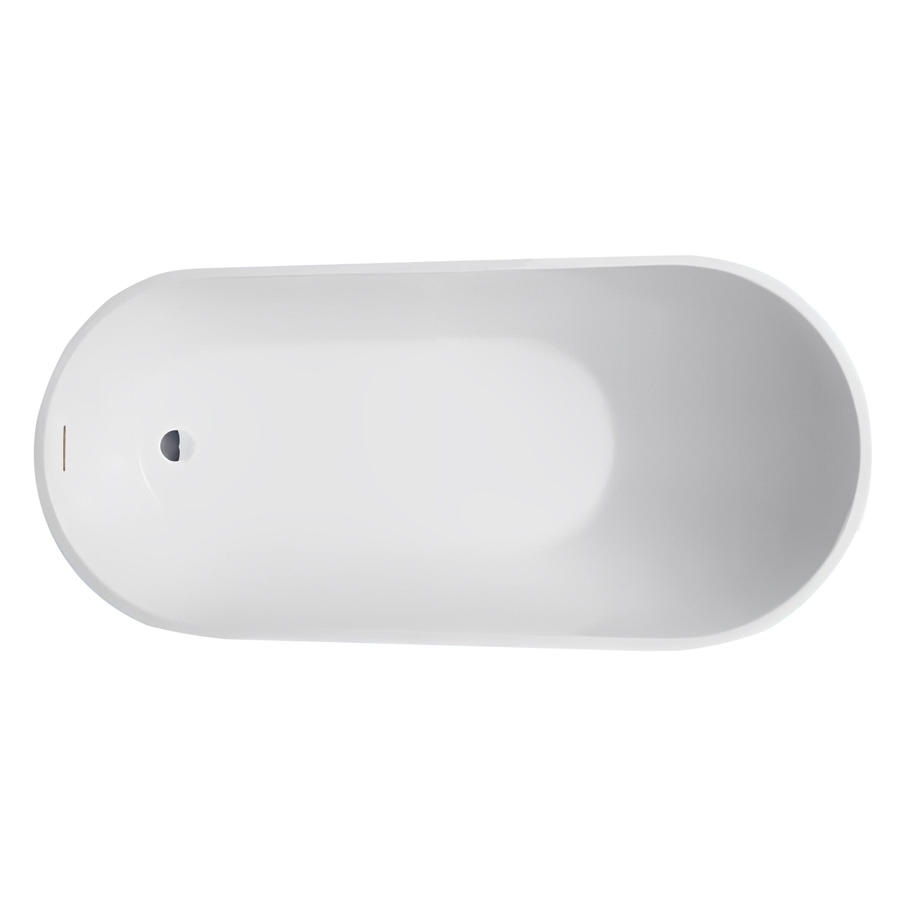 Cora 67" White Freestanding Acrylic Bathtub
