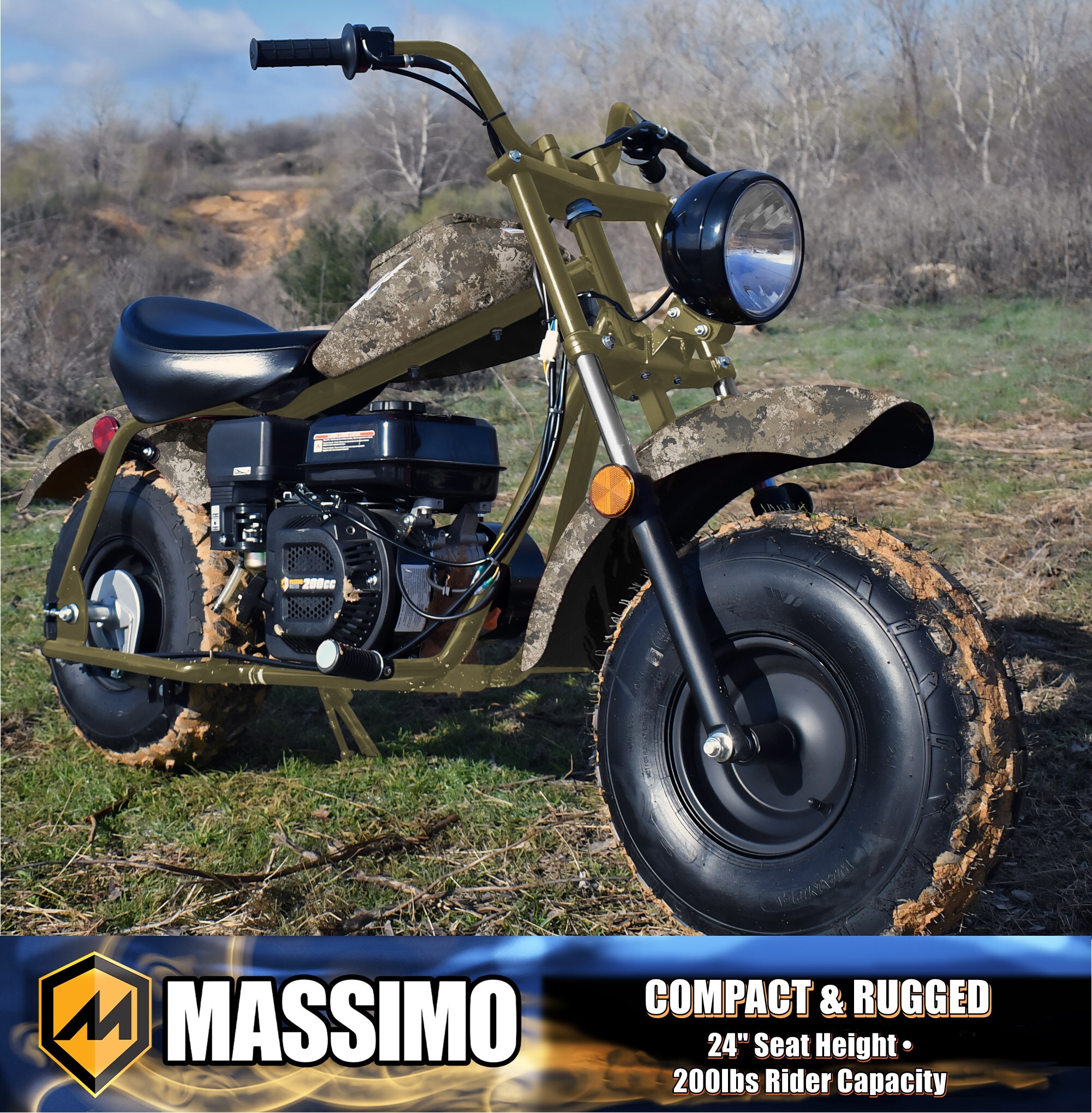 Massimo MMS-MB200-CM Dirt-Bikes-Mini-Bikes - View #2