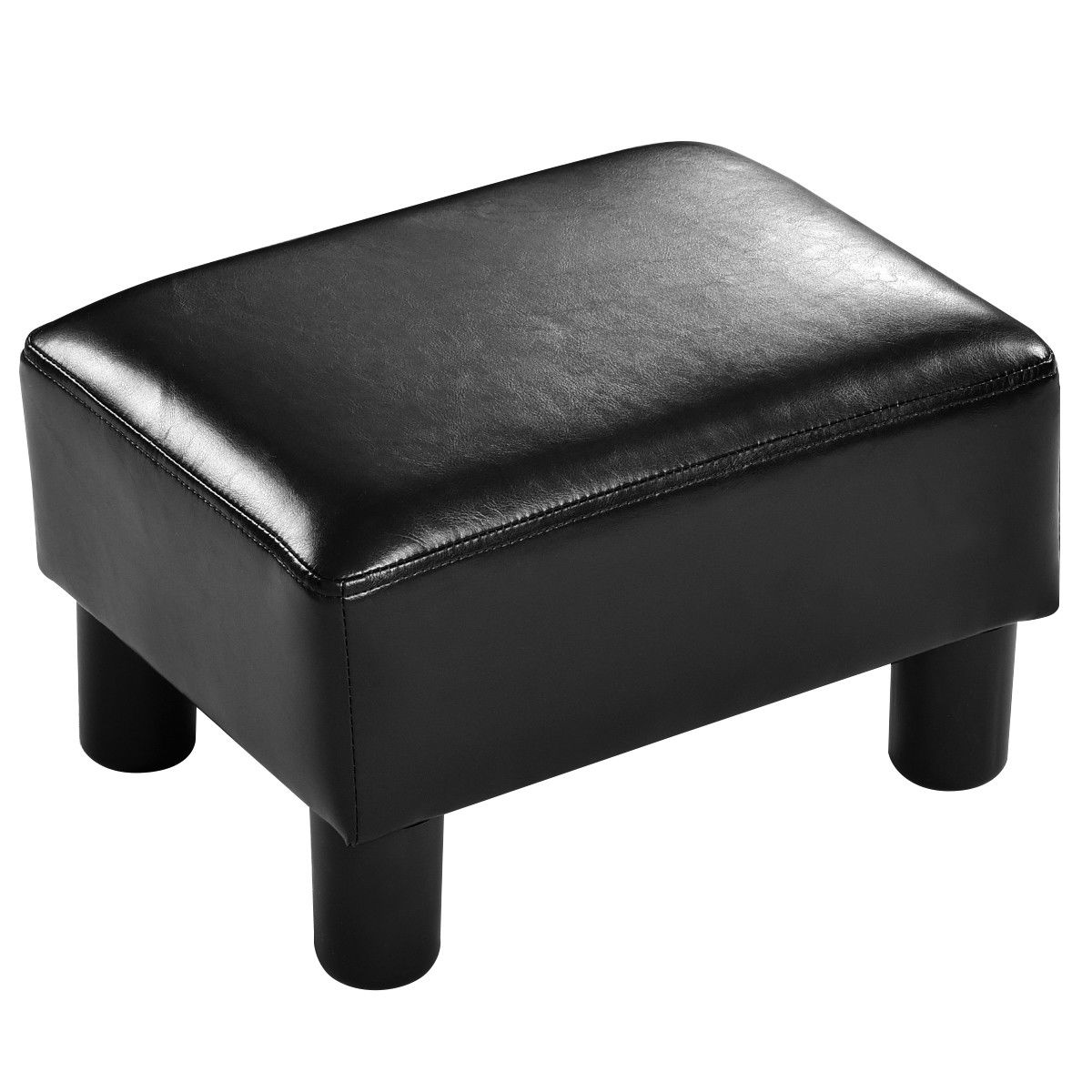 LIVIZA OUG56300BK Casual Black Faux leather Ottoman