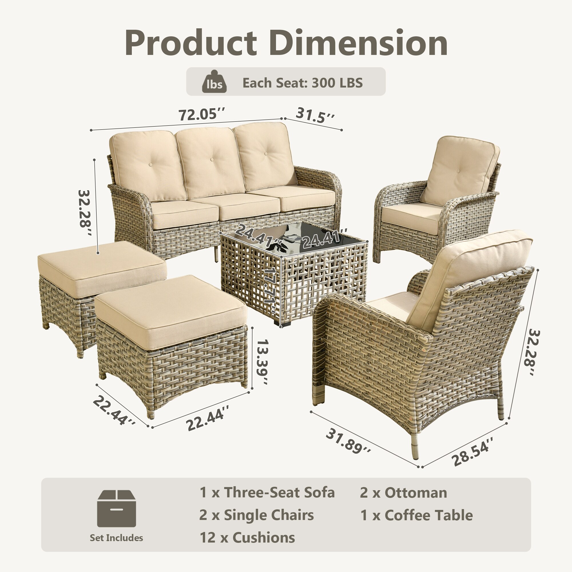 Caodoc L5-VNC600-61 Patio-Sofas-Daybeds - View #7