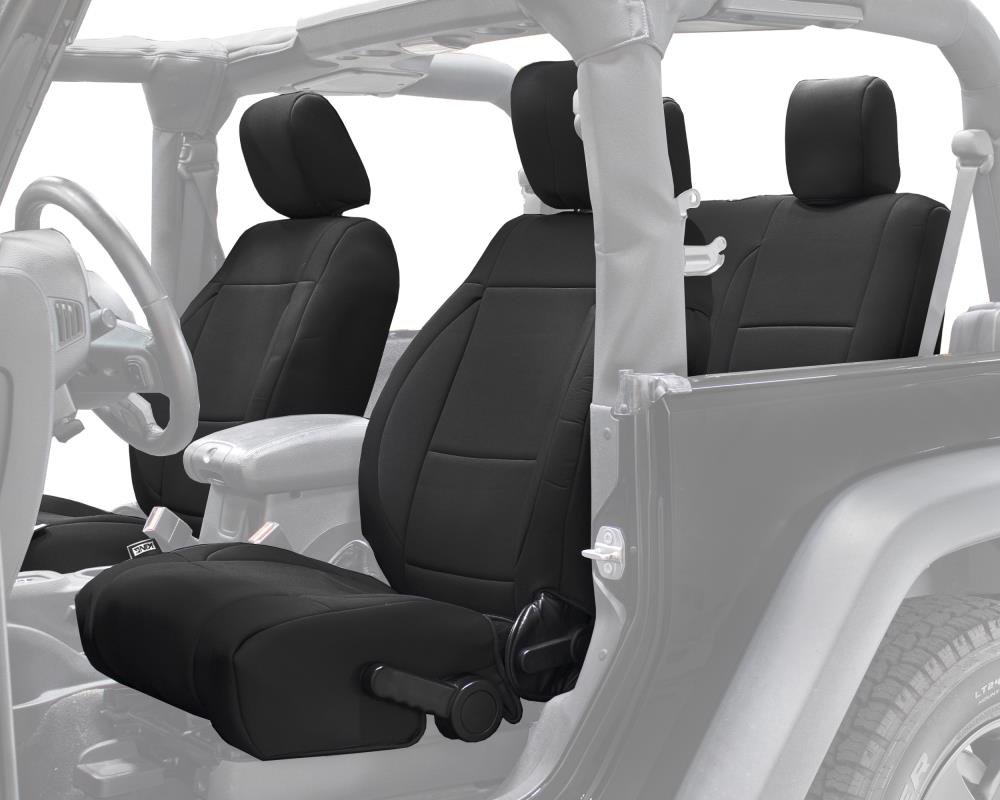 King 4WD Neoprene Seat Covers, Black/Black- JK 2 Door 2013- 2018 in the Car Seat  Covers department at 