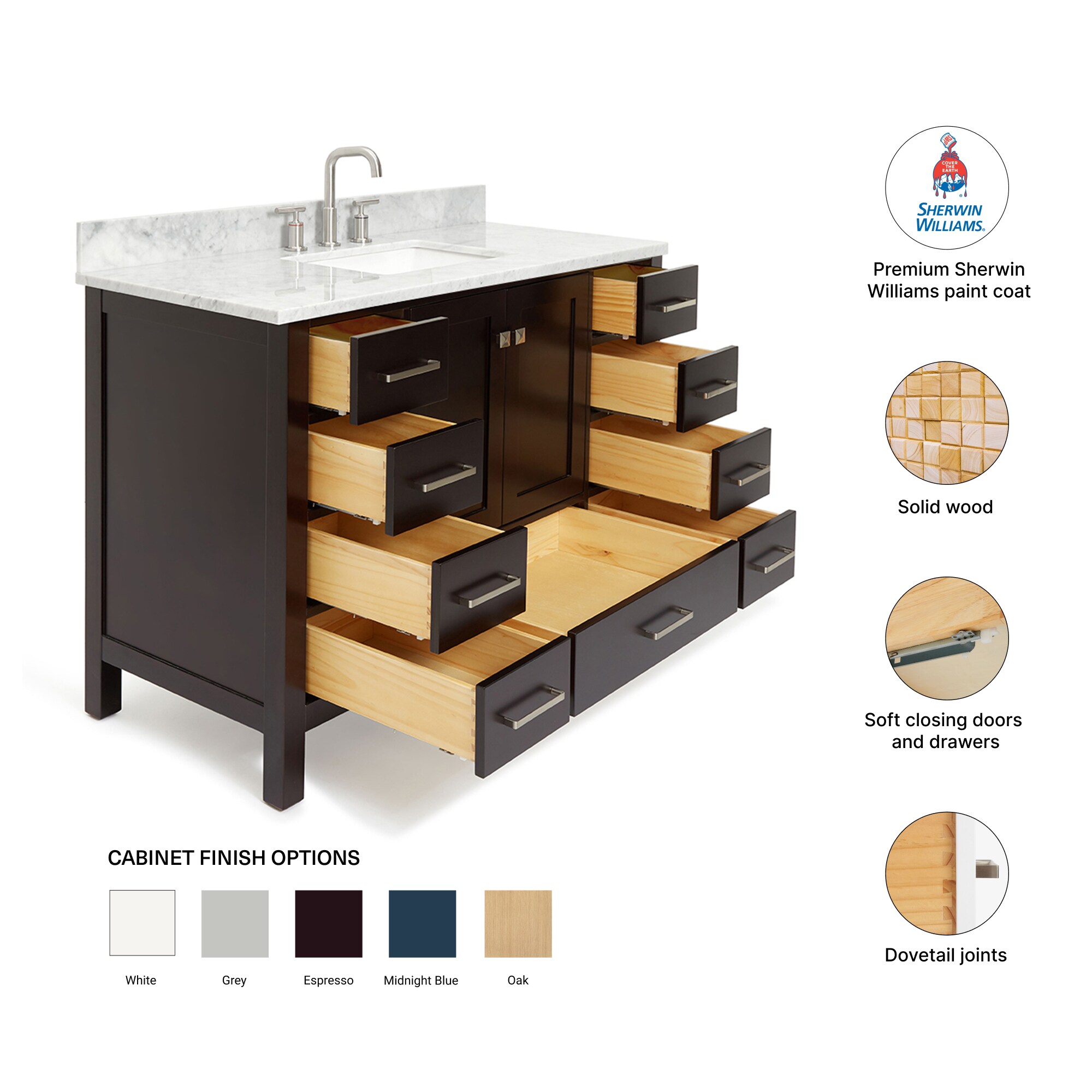 ARIEL A049SCW2RVOESP Bath-Vanity-Combo - View #5