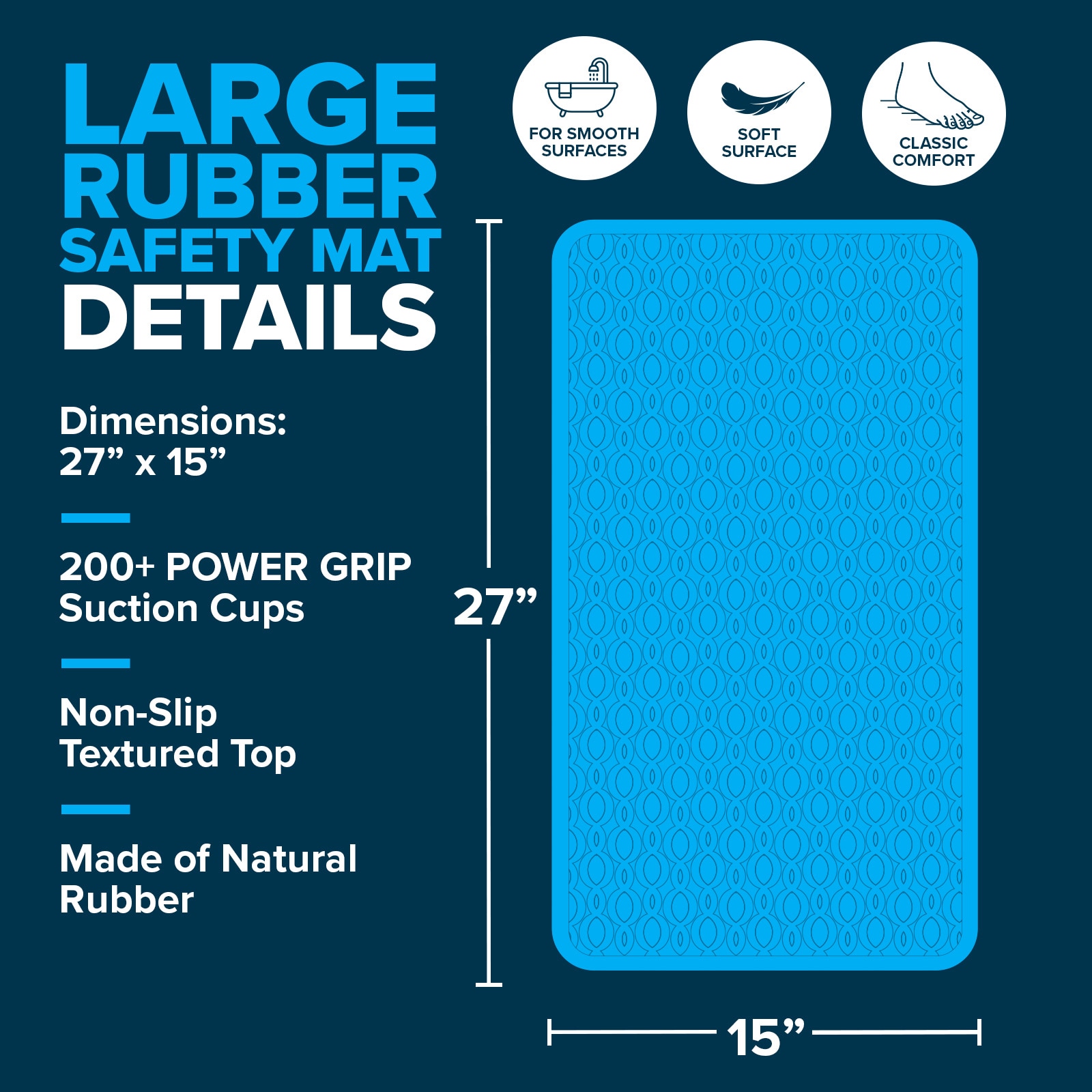 SlipX Solutions 06501-1 Bath-Rugs - View #3