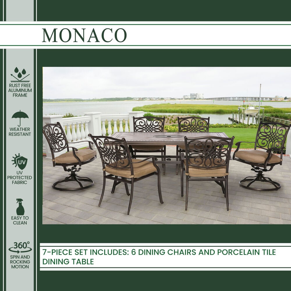 Hanover MONDN7PCSW-2 Patio-Dining-Sets - View #4