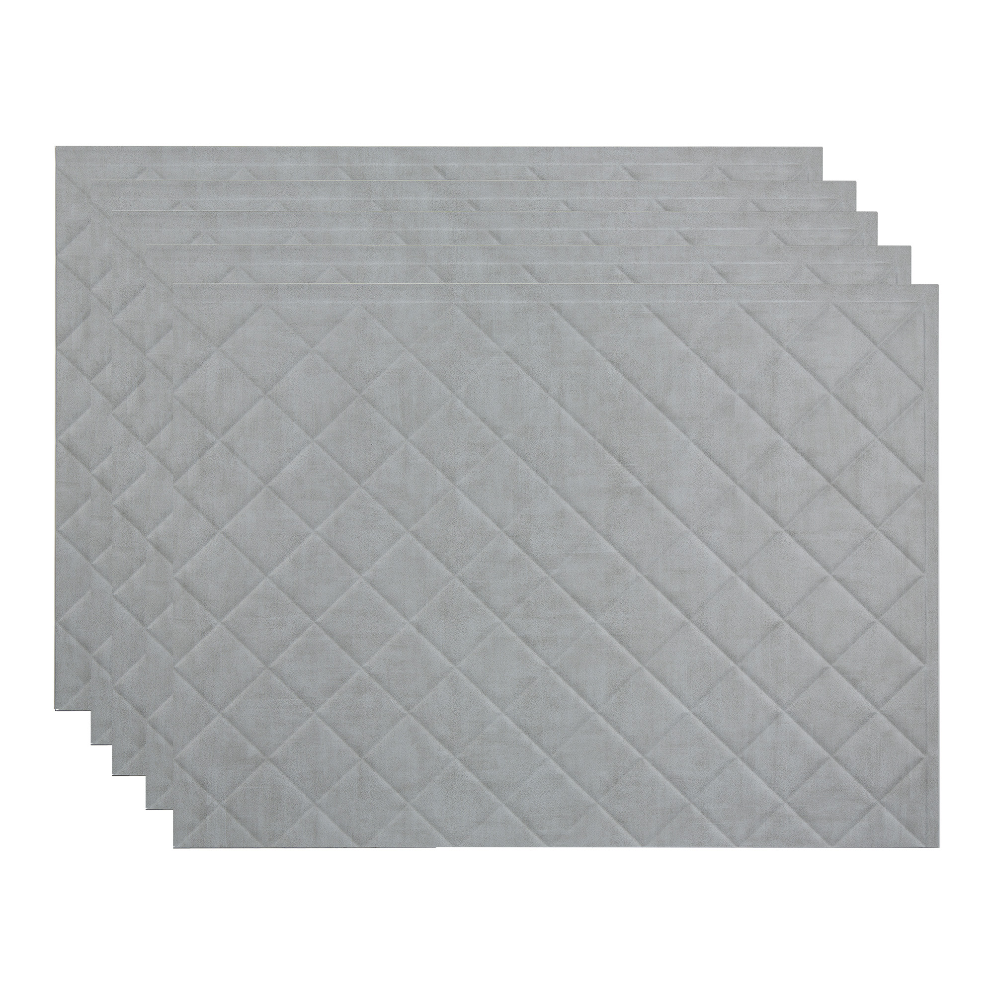Fasade PB5443 Cashmere 18-in x 24-in Multi-finish PVC Tin look Standard Wall Tile ( 15-sq ft Carton