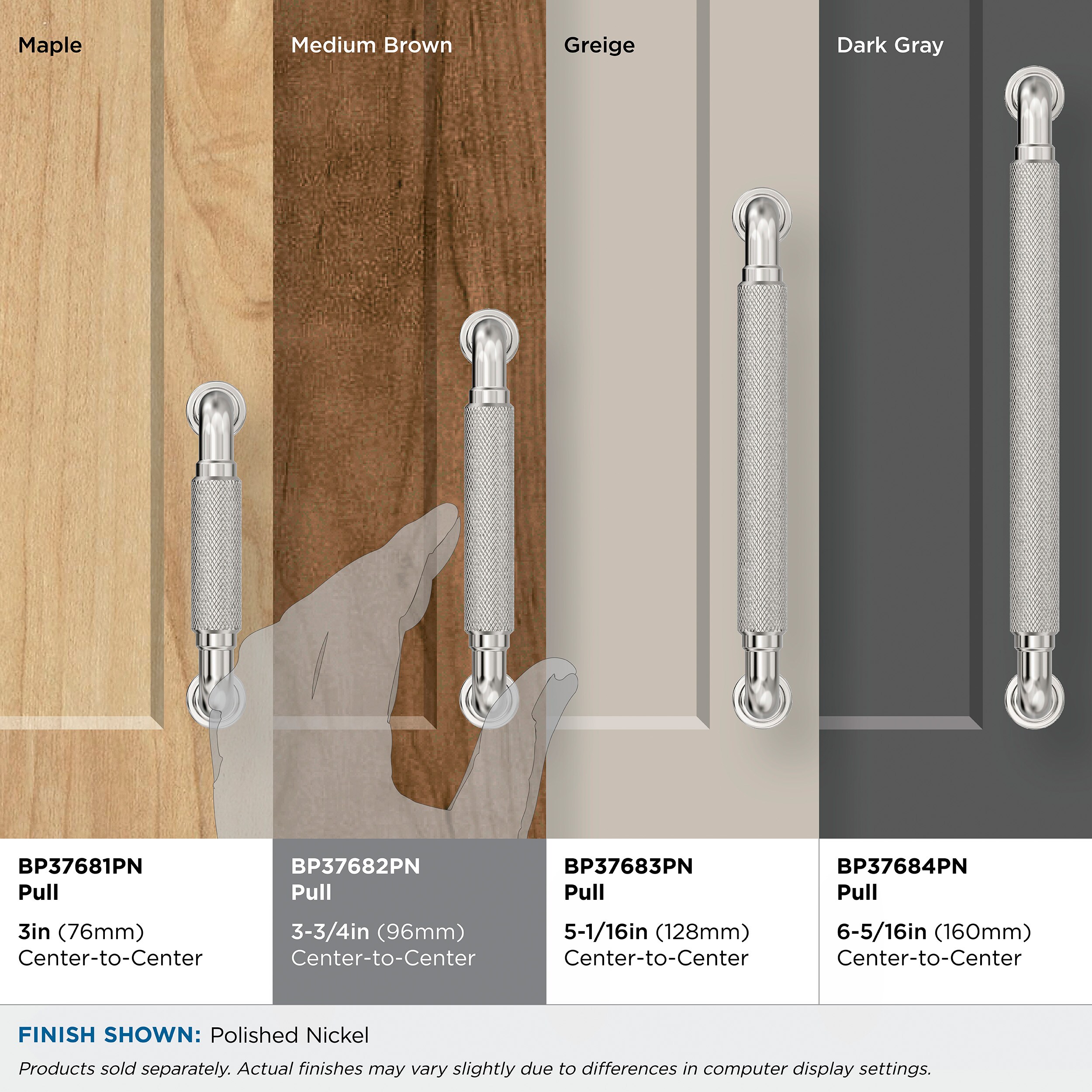 Amerock BP37682PN Cabinet-Pulls - View #7