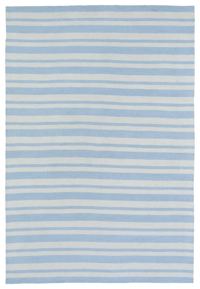 Kaleen LAL02-17-23 Lily and Liam 2 X 3 (ft) Blue Indoor Stripe Throw Rug