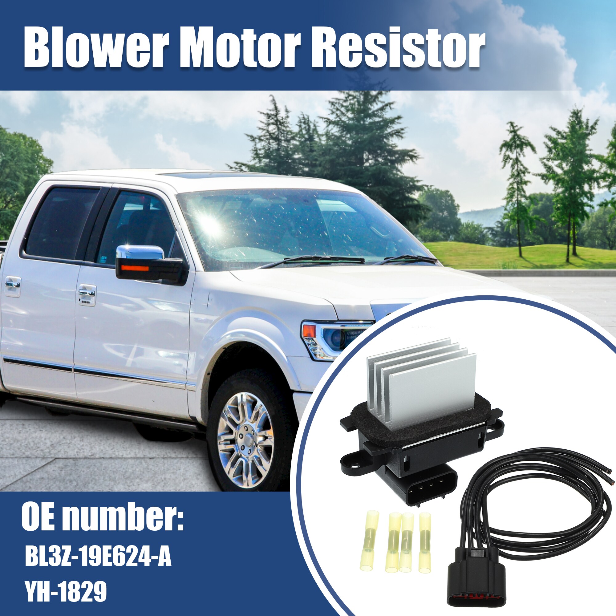 Unique Bargains 1 Set HVAC Blower Motor Resistor AC Blower Control ...