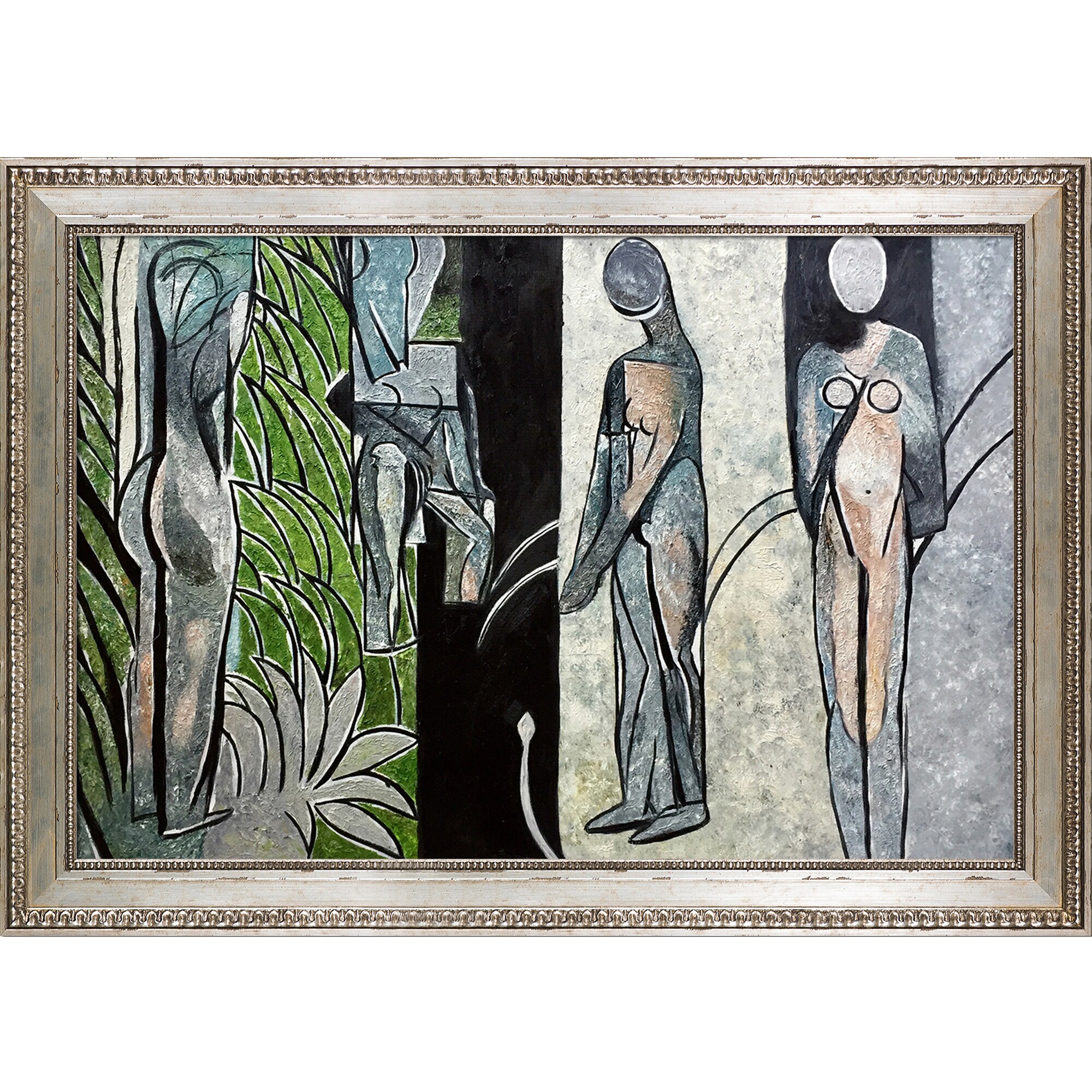 Kluisje kussen Snelkoppelingen La Pastiche Bathers By A River Henri Matisse Framed 30-in H x 42-in W  Abstract Canvas Hand-painted Painting in the Wall Art department at  Lowes.com