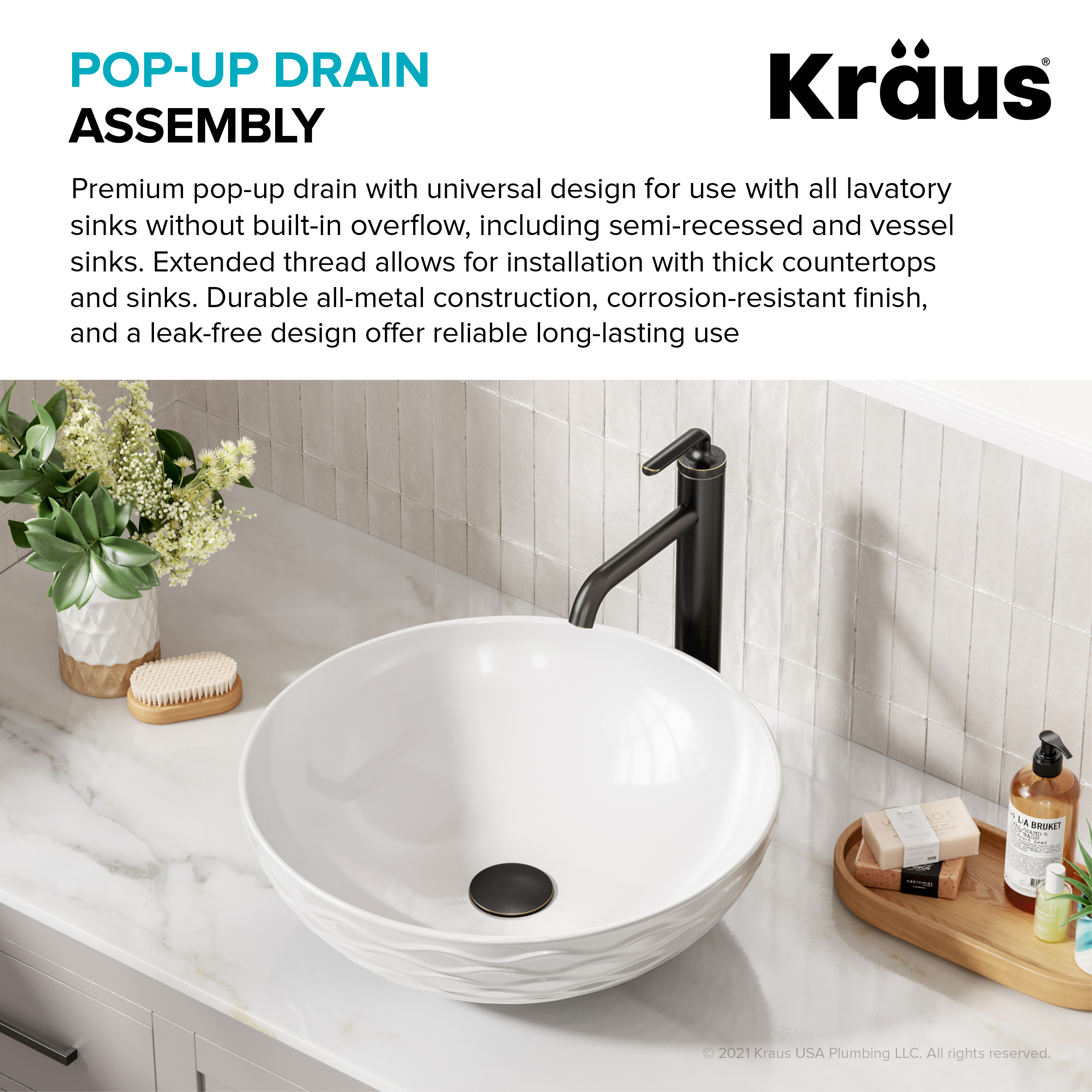 Kraus PU-L10ORB Popup-Drains-Accessories - View #3