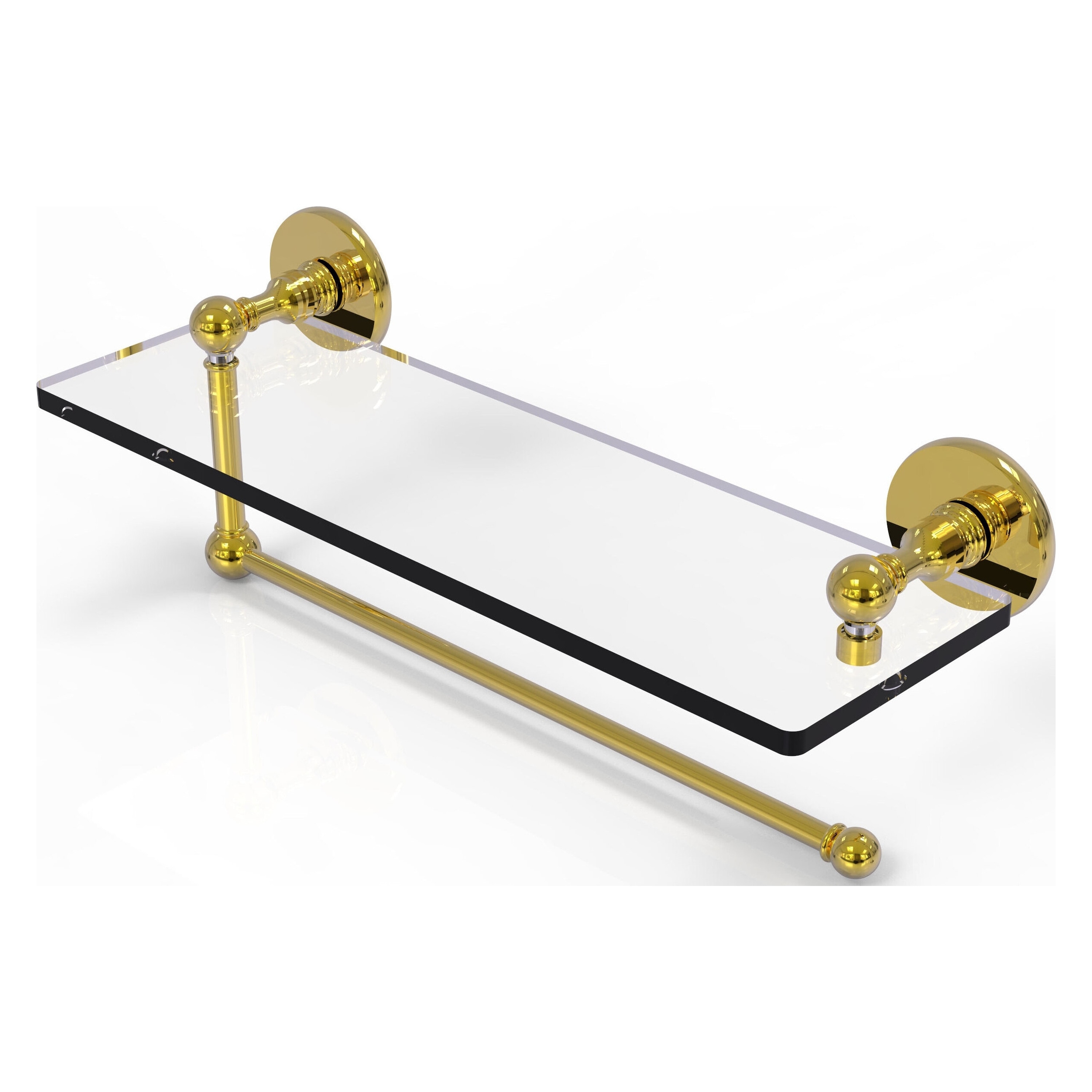 Allied Brass P1000-1PT/16-PB Polished Brass Metal Wall-mount Paper towel holder