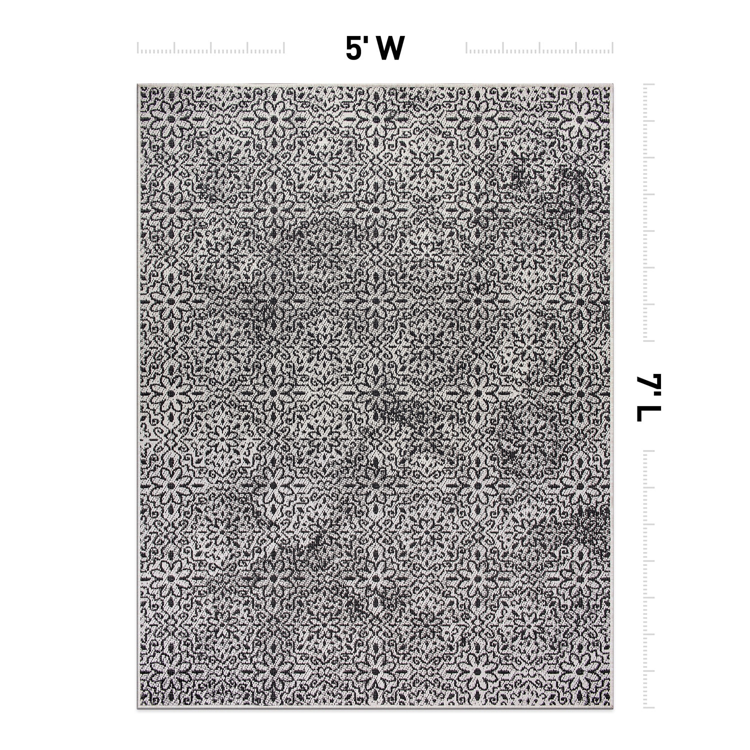 World Rug Gallery 4026GRAY5X7 rugs - View #2