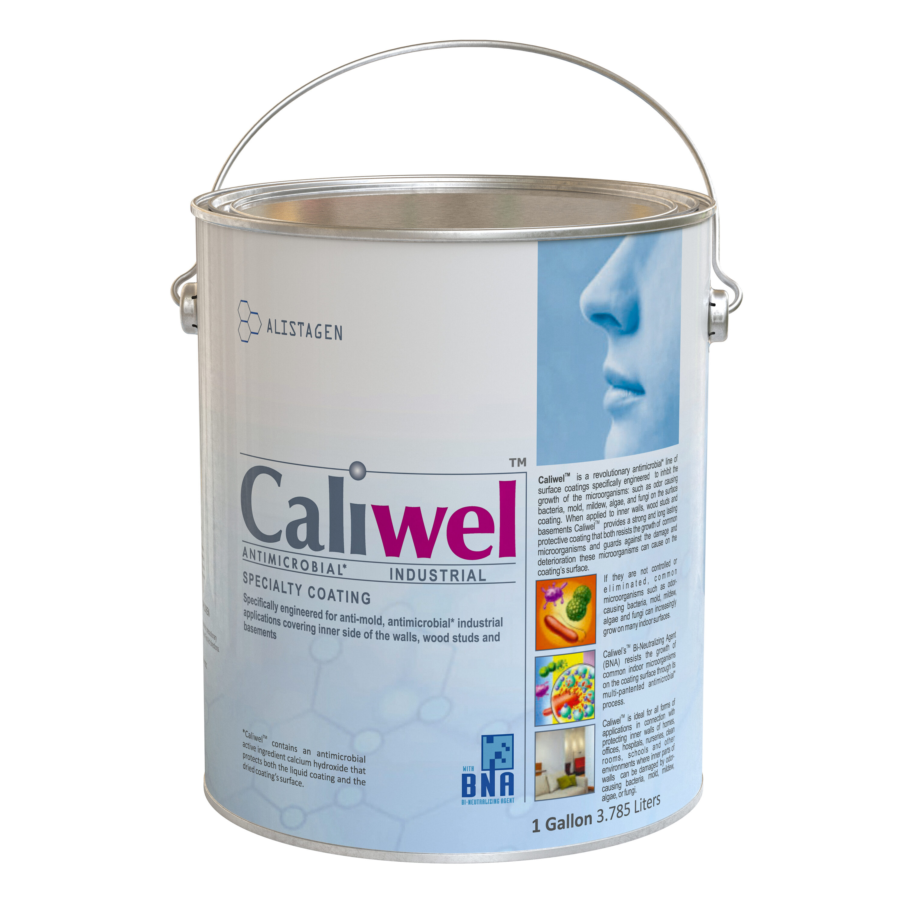 Caliwel 850856V BNA Satin Opaque Lime Interior Paint ( 1-gallon )