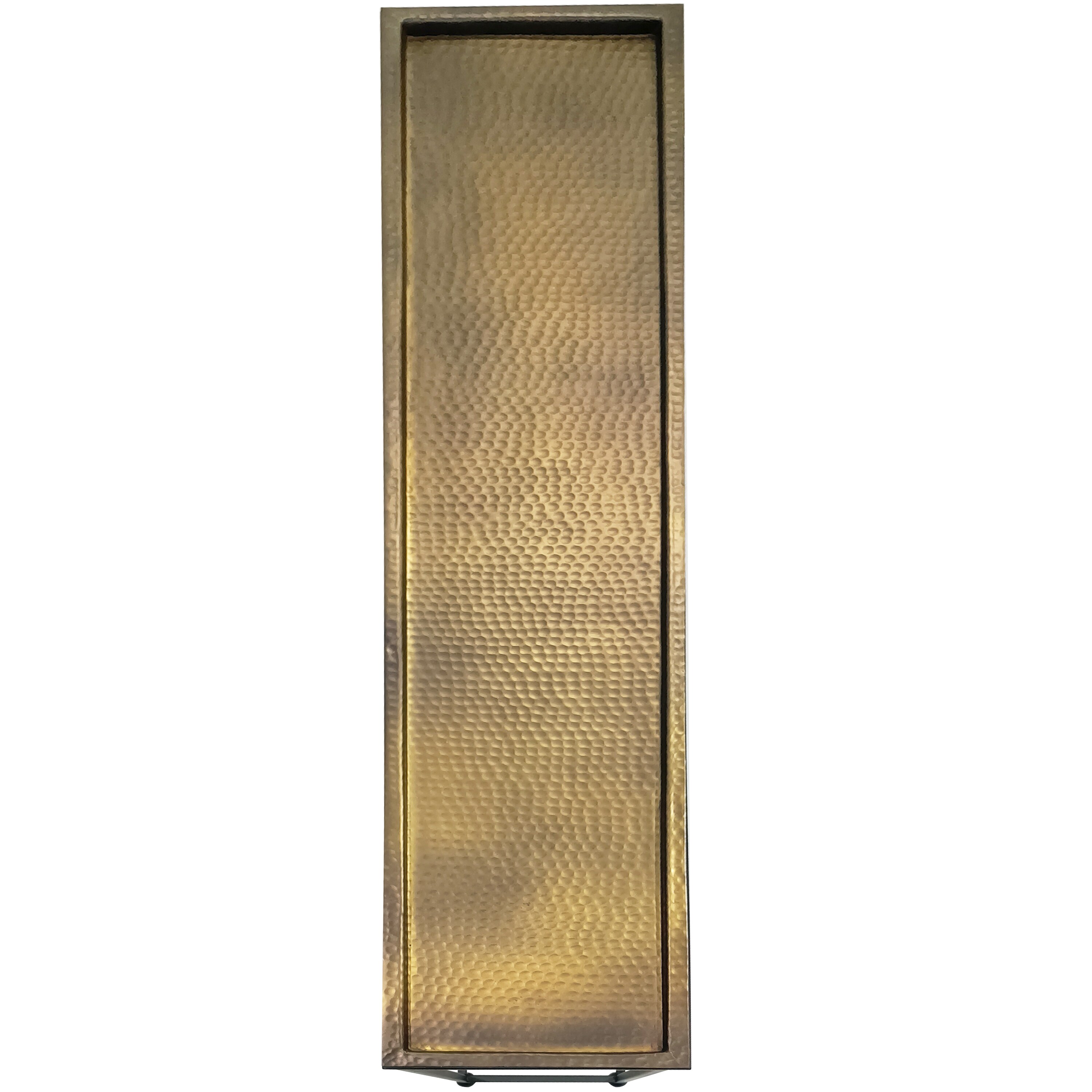 Aurelia 48-Inch Bronze Tray Top Console Table with Storage
