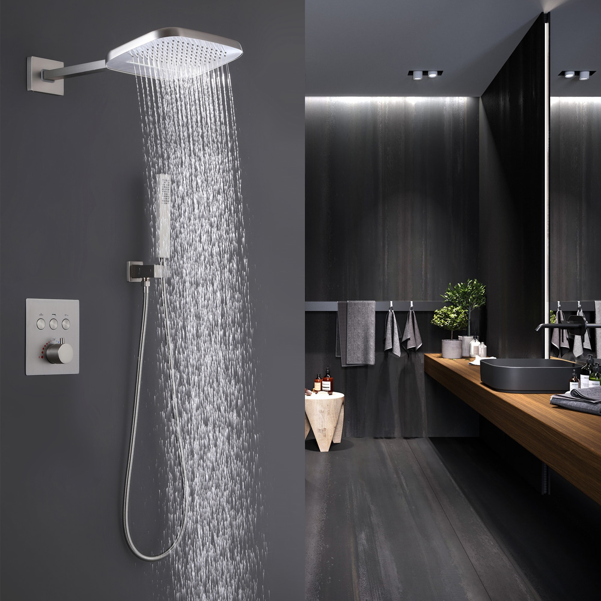 WELLFOR WB-0907 Showerhead-Bar-Panels - View #2