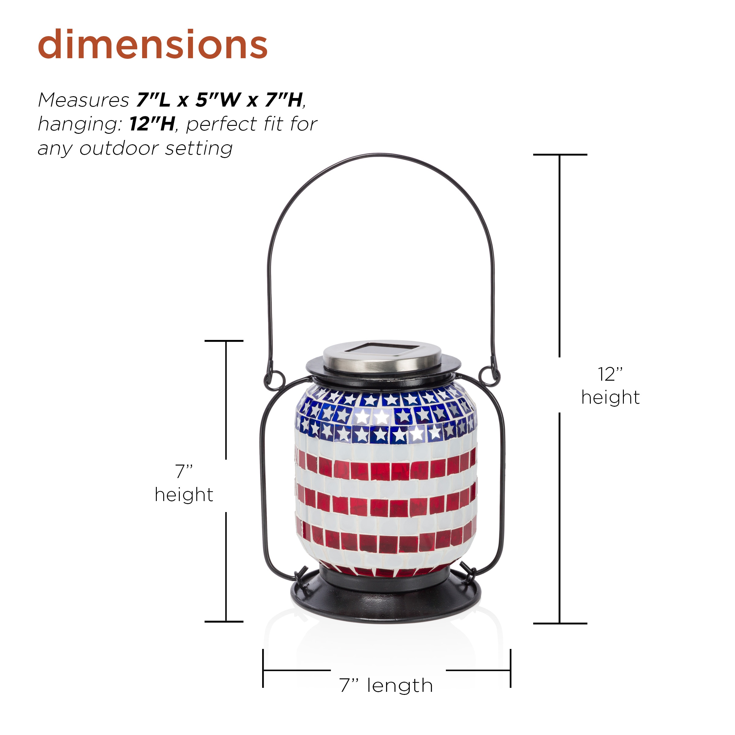 Alpine Corporation SLL2224SLR Outdoor-Decorative-Lanterns - View #3