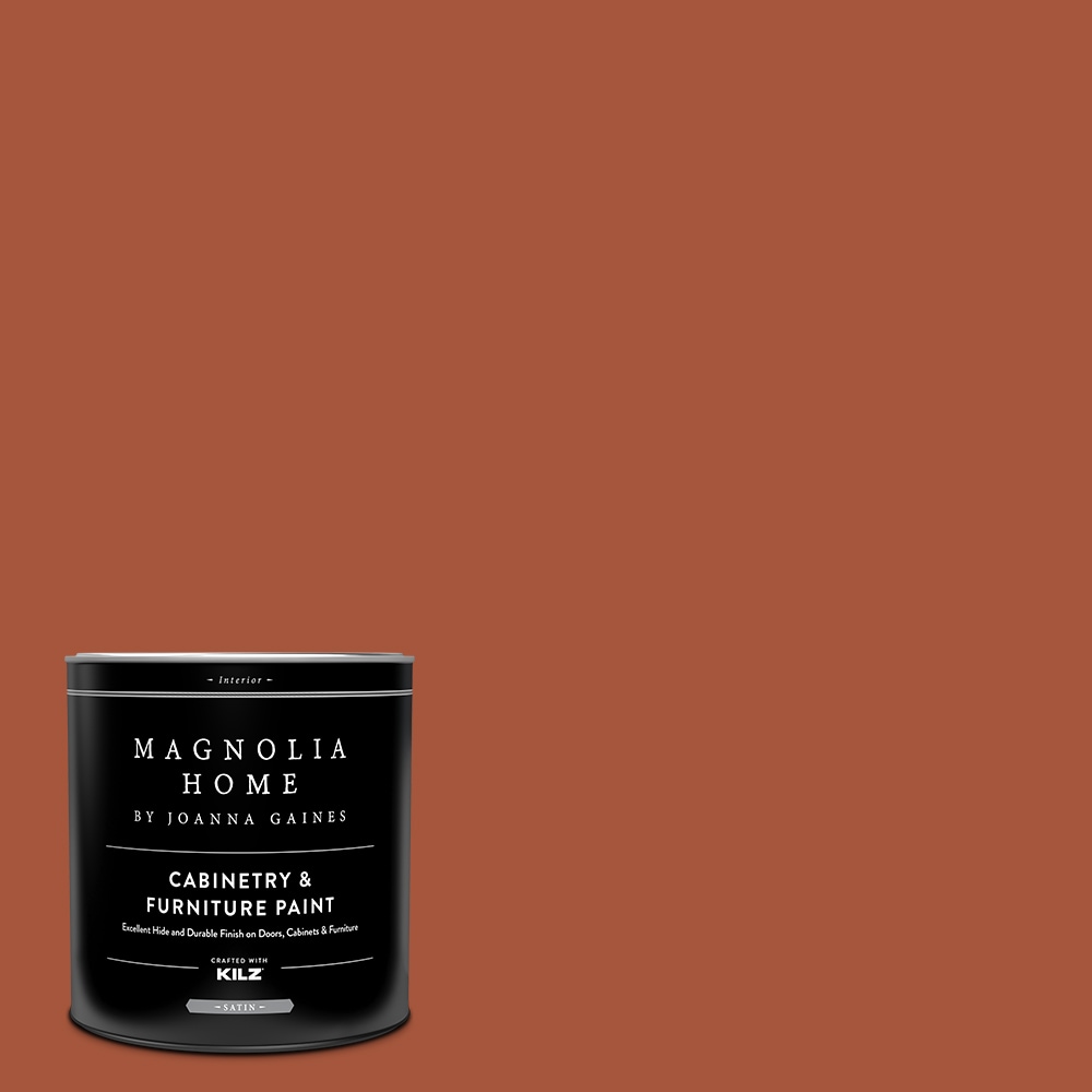 Magnolia Home MAG033-4141124  by Joanna Gaines Satin On Bosque MAG033 Tintable Cabinet Furniture Paint Enamel ( 1-quart )